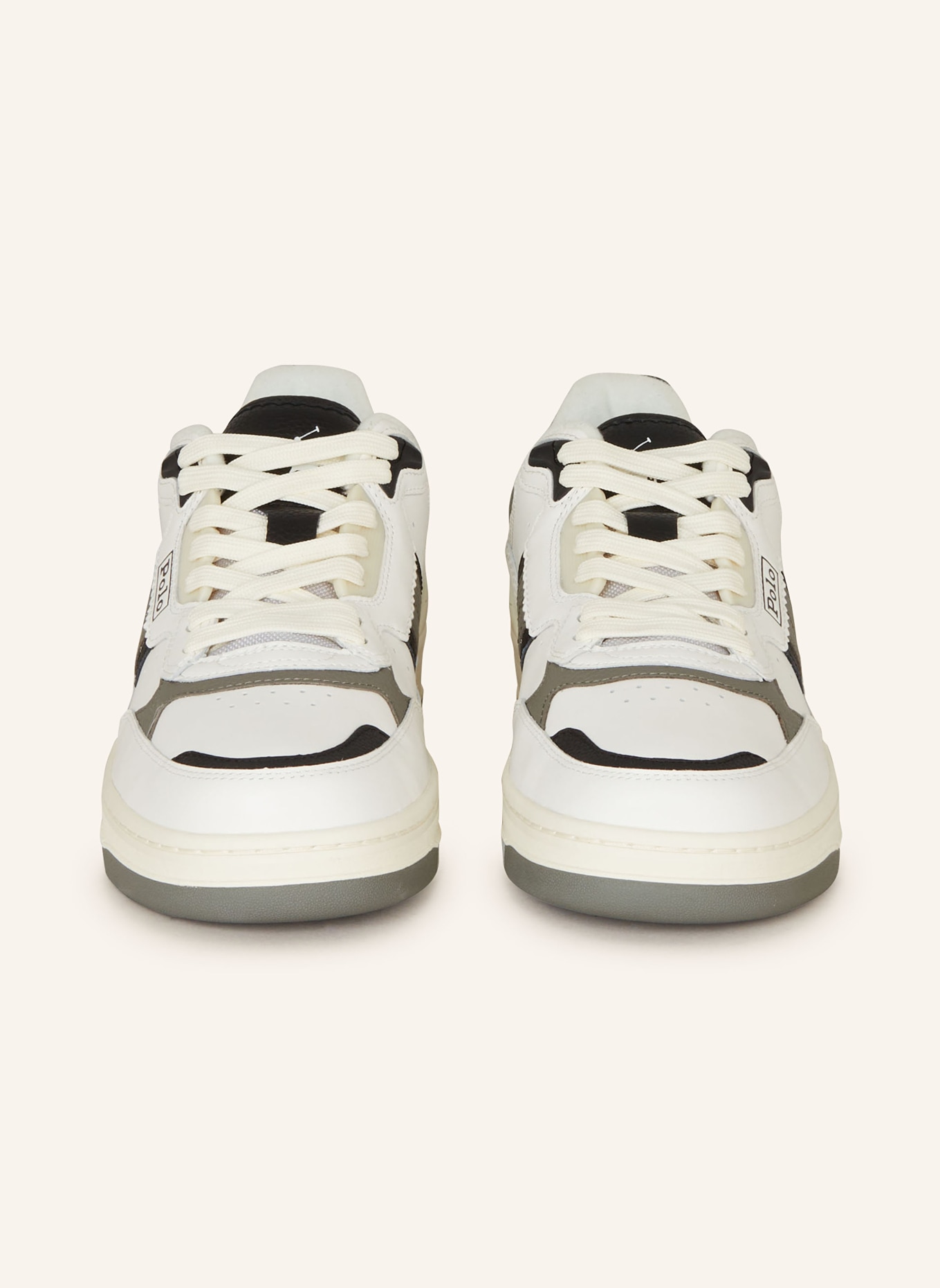 POLO RALPH LAUREN Sneakers, Color: WHITE/ BLACK/ GRAY (Image 3)