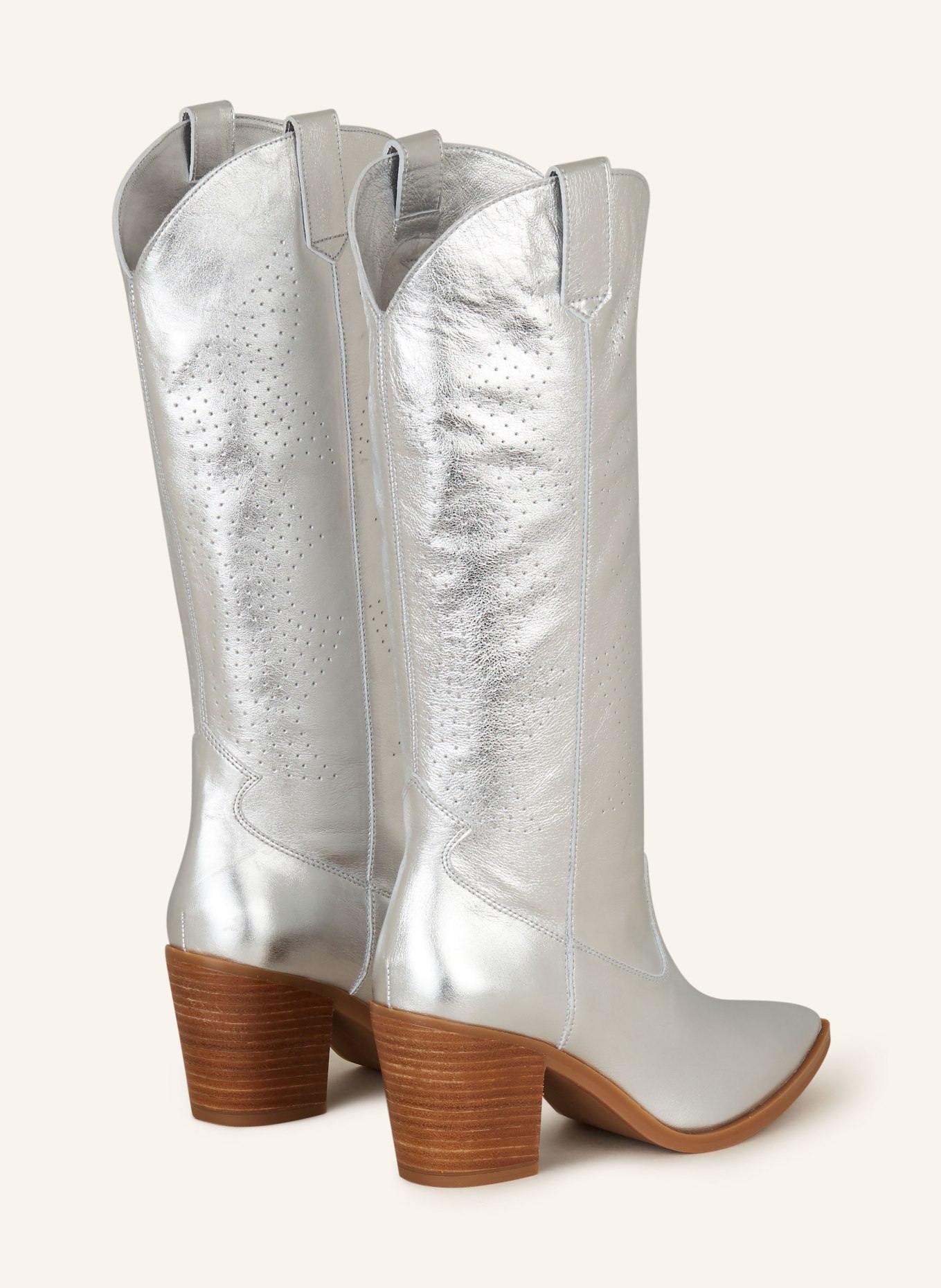 UNISA Cowboy boots MALONE, Color: SILVER (Image 2)
