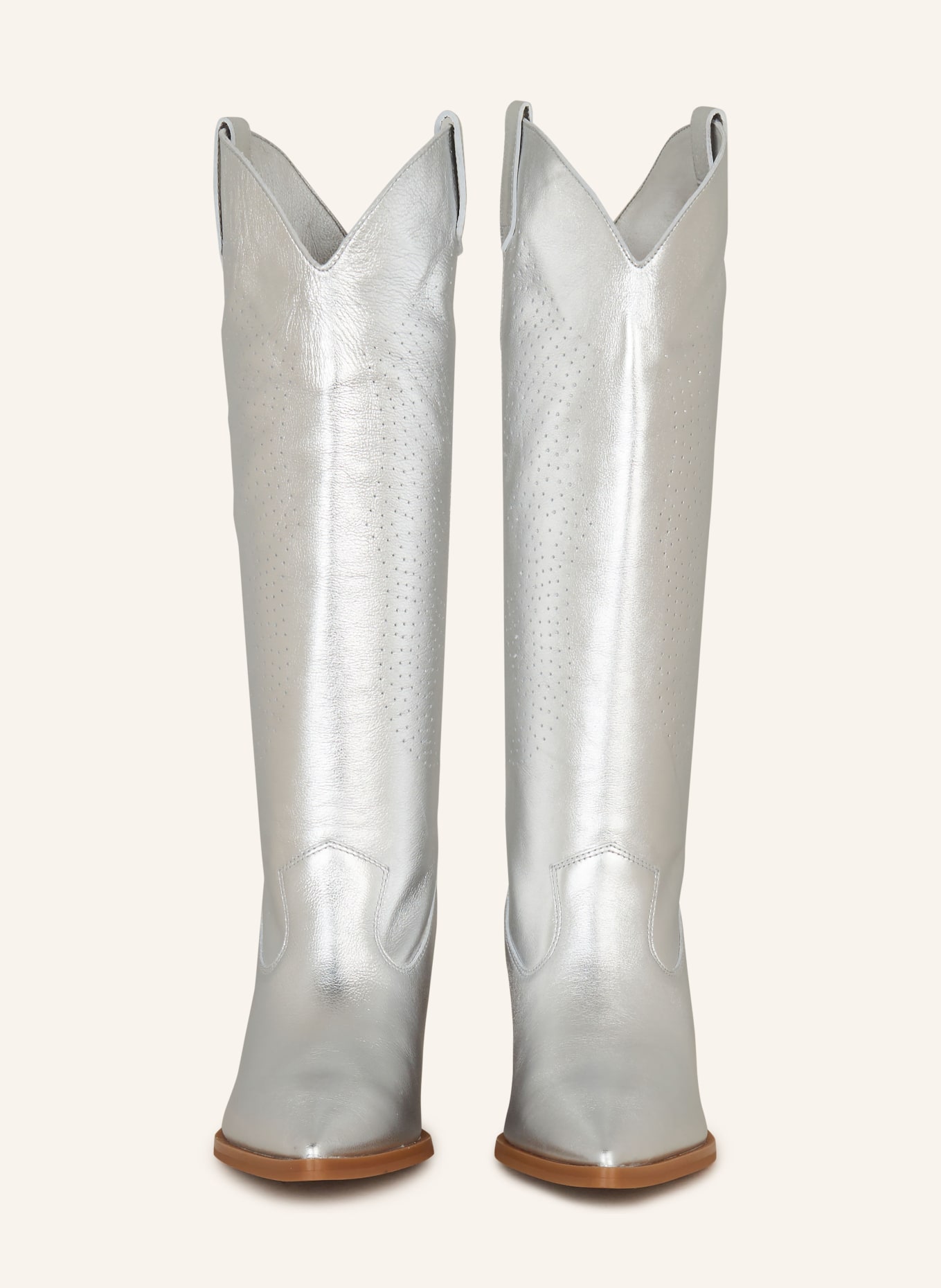 UNISA Cowboy boots MALONE, Color: SILVER (Image 3)