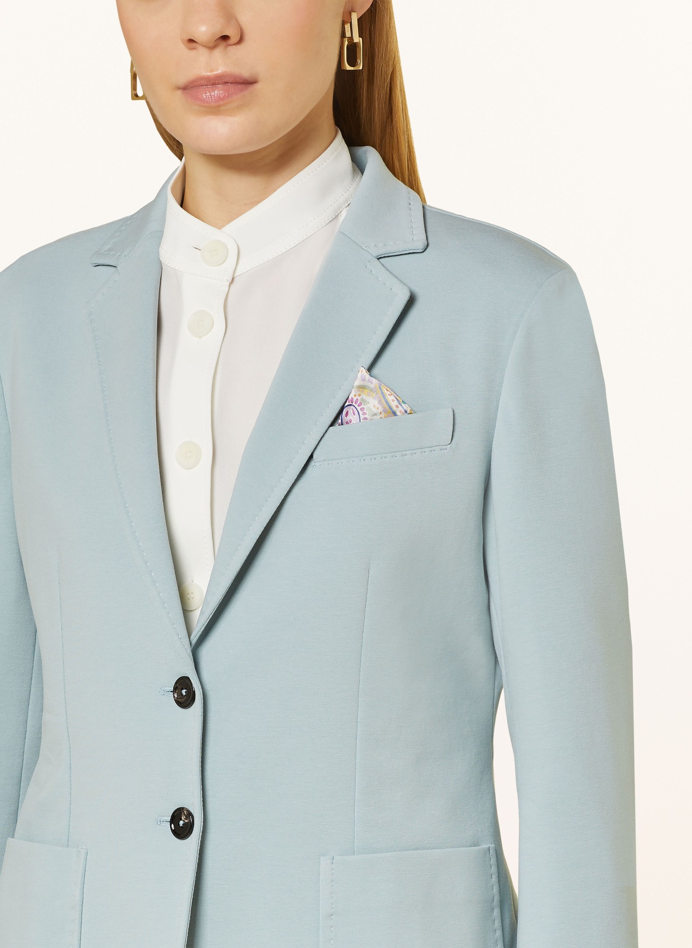 CIRCOLO 1901 Jersey blazer, Color: LIGHT BLUE (Image 4)