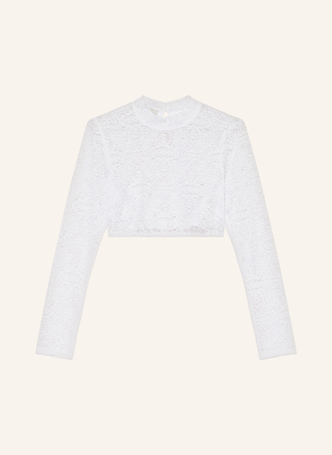 Johann & Johanna Dirndl blouse made of lace, Color: WHITE (Image 1)