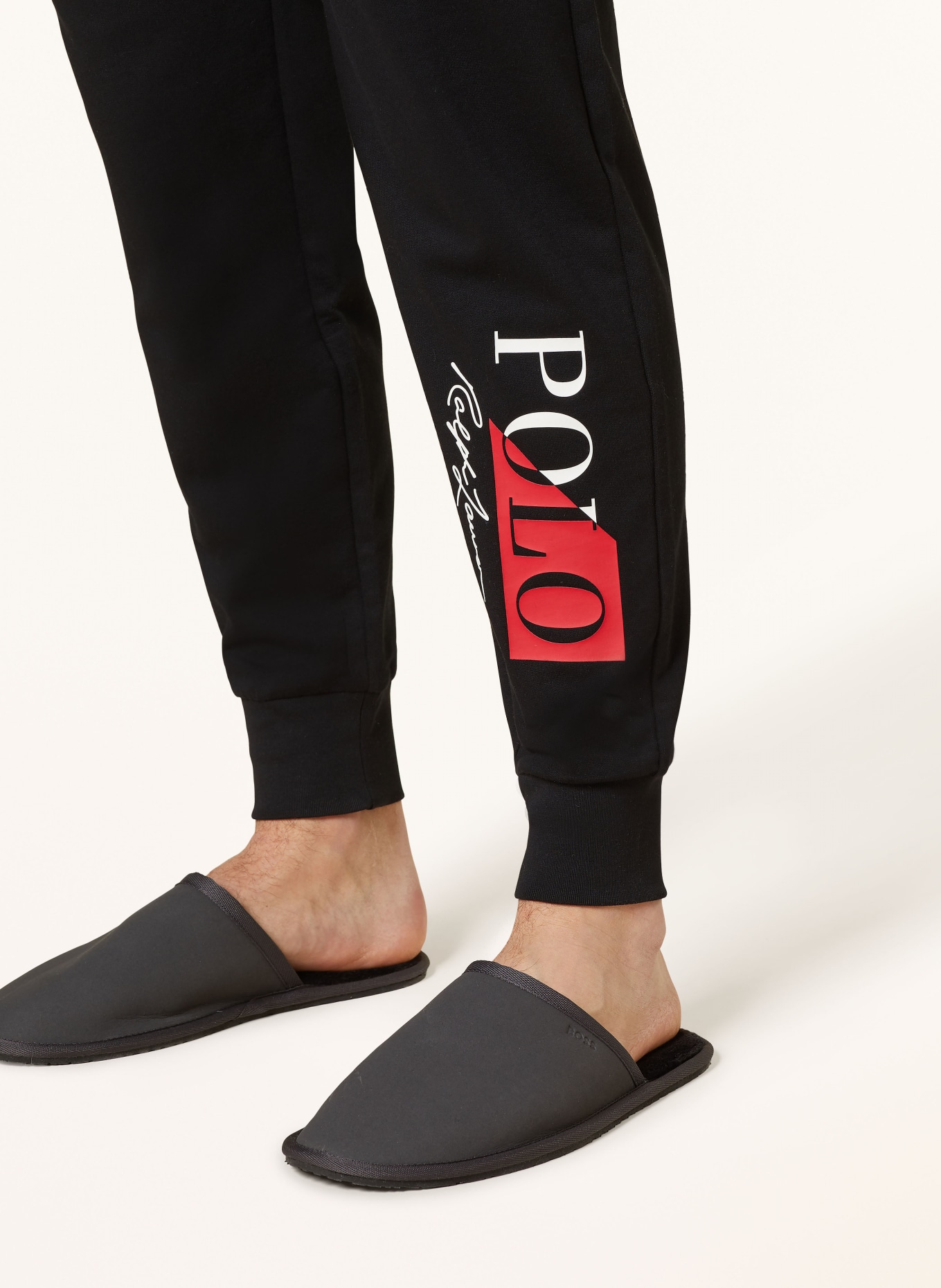 POLO RALPH LAUREN Lounge pants, Color: BLACK/ RED/ WHITE (Image 5)