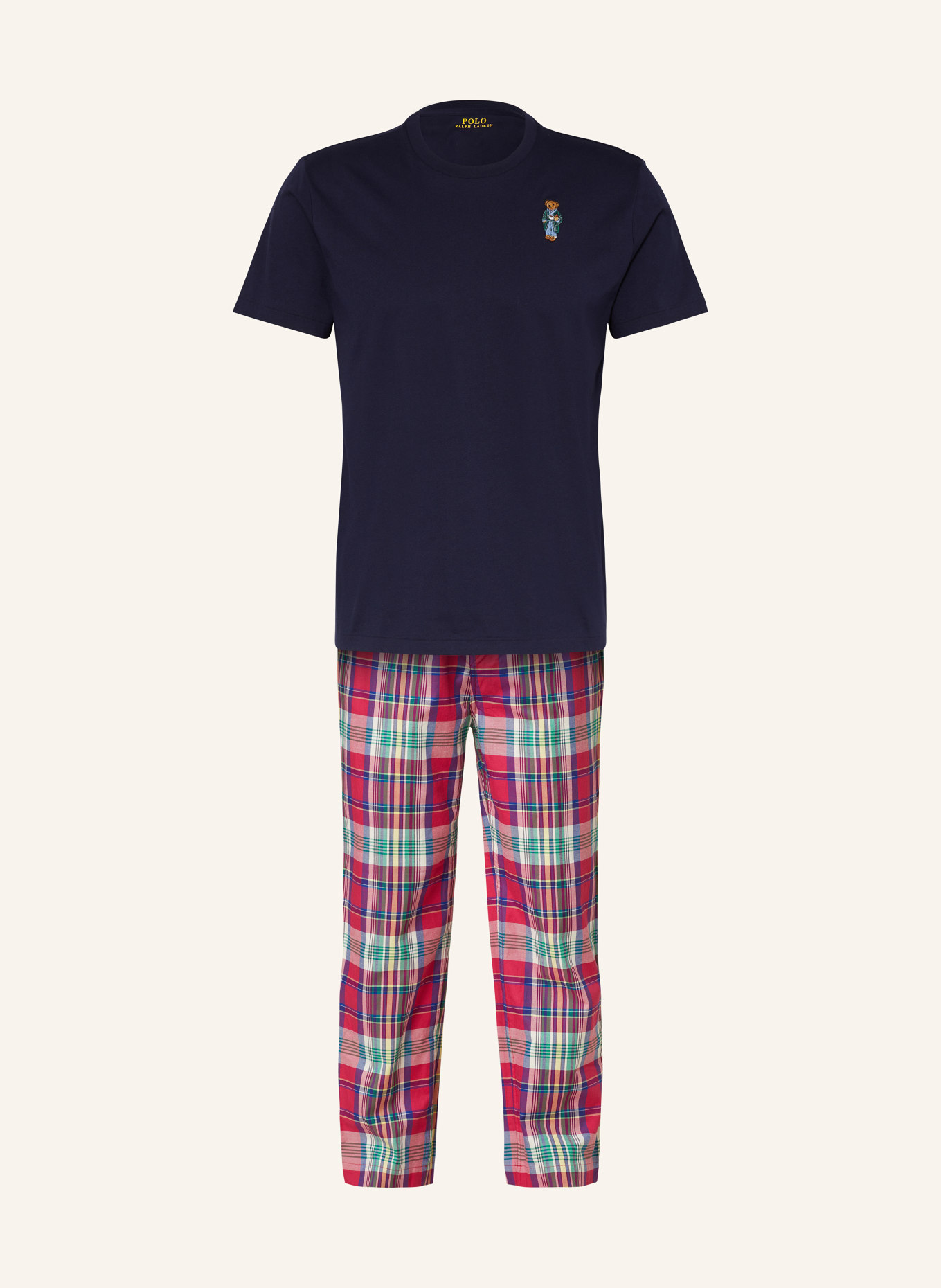 POLO RALPH LAUREN Schlafanzug, Farbe: DUNKELBLAU/ FUCHSIA (Bild 1)