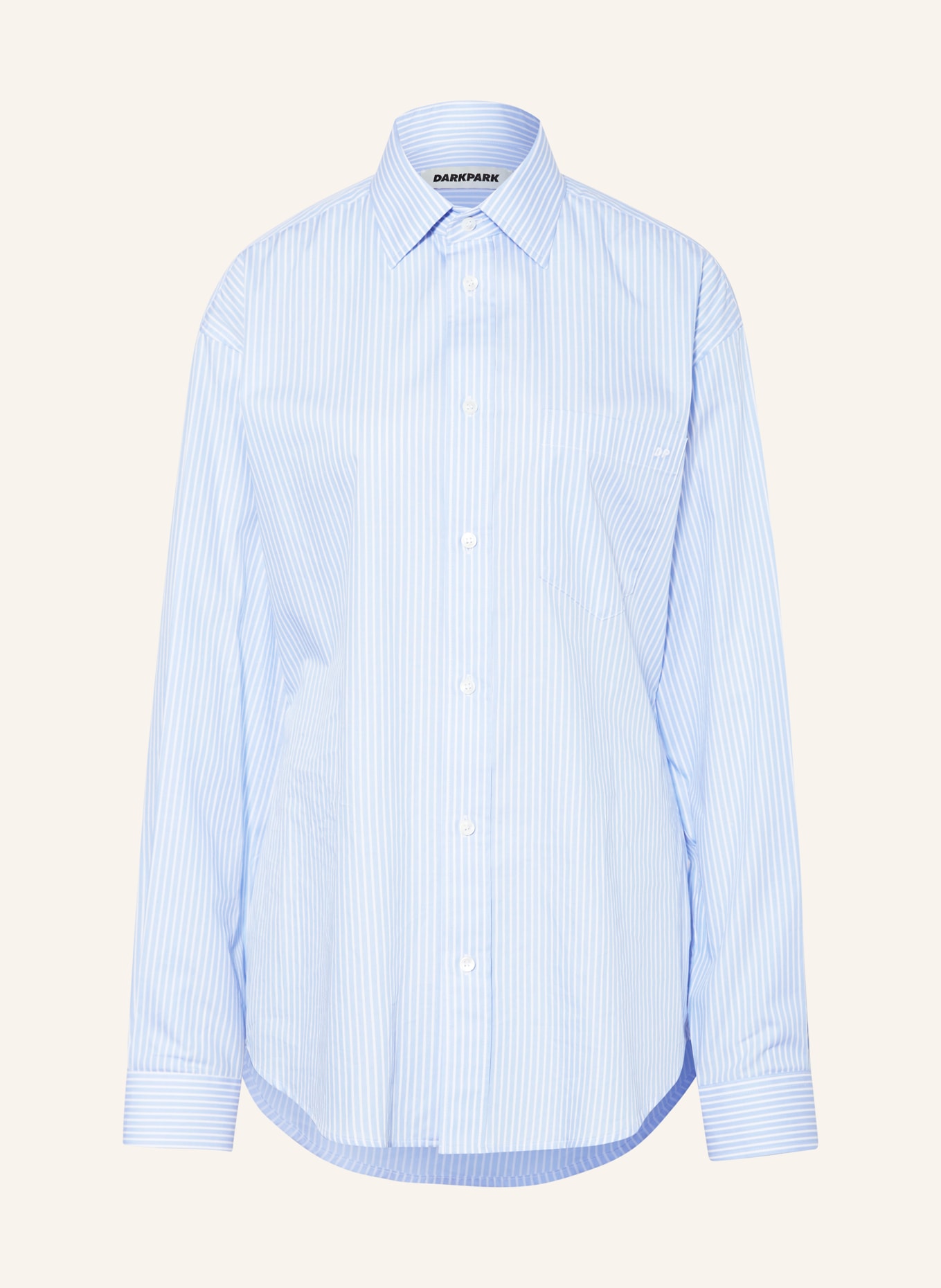 DARKPARK Shirt blouse ANNE, Color: LIGHT BLUE/ WHITE (Image 1)