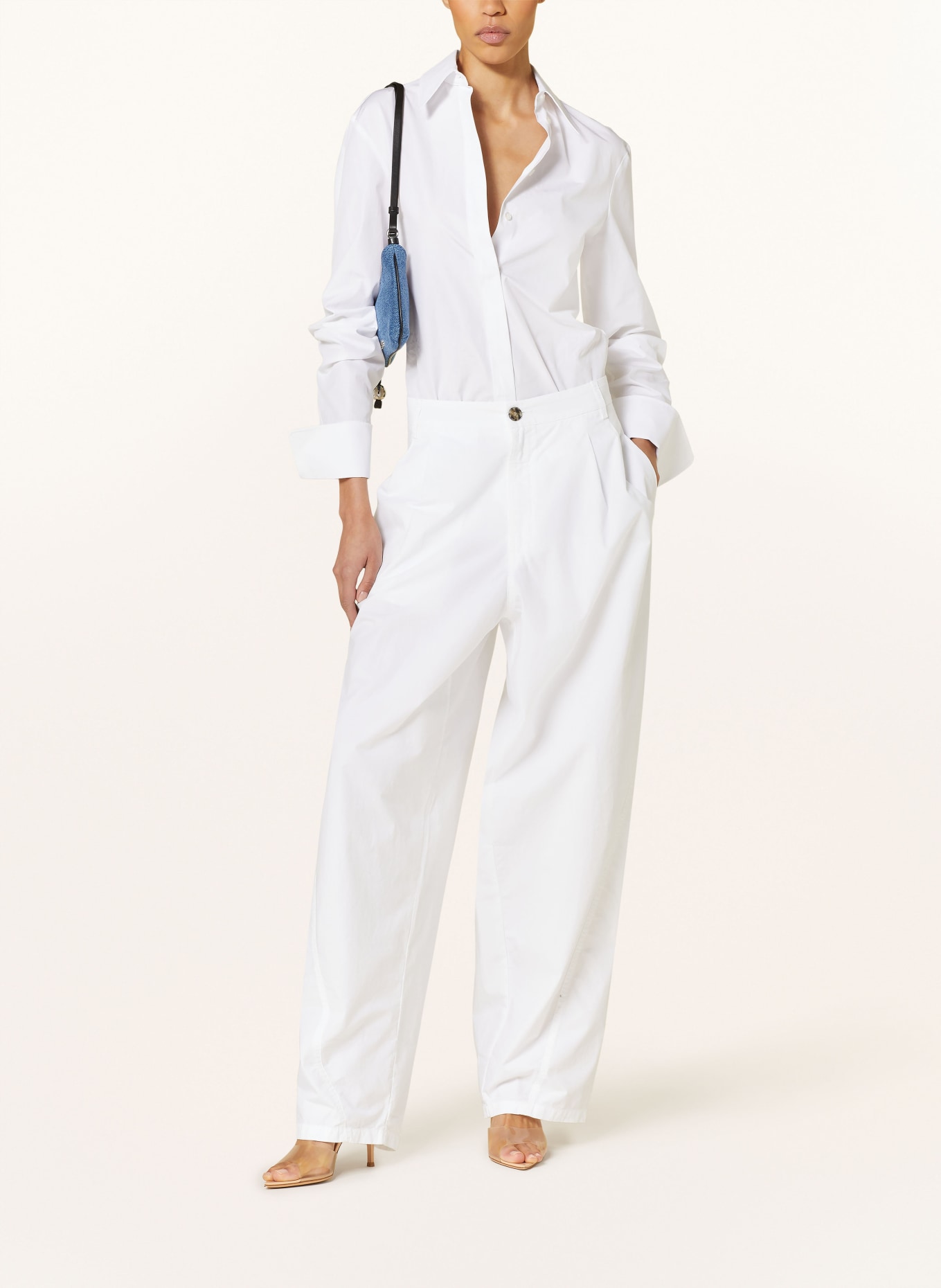 DARKPARK Wide leg trousers PHEBE, Color: WHITE (Image 2)