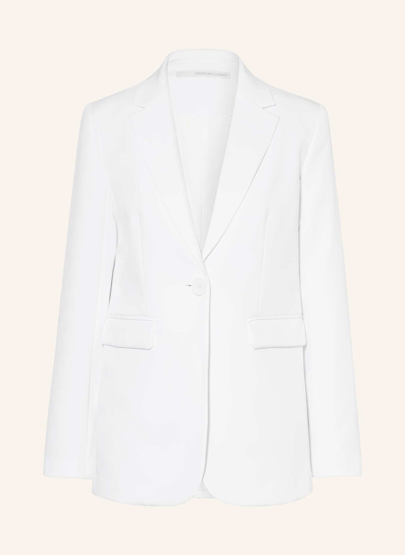 HERZEN'S ANGELEGENHEIT Blazer, Color: WHITE (Image 1)