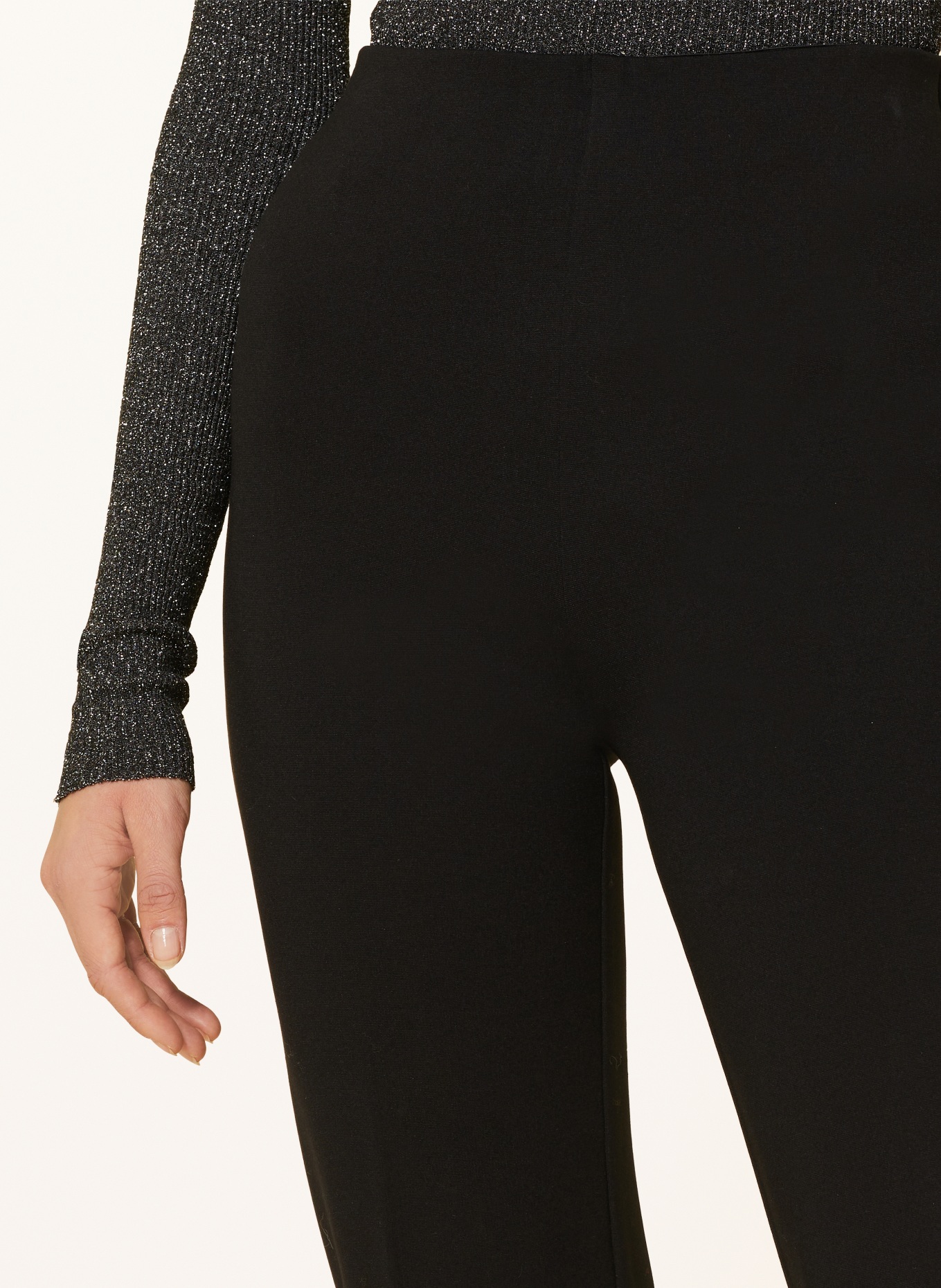 DRYKORN Jersey pants ALIVE, Color: BLACK (Image 5)