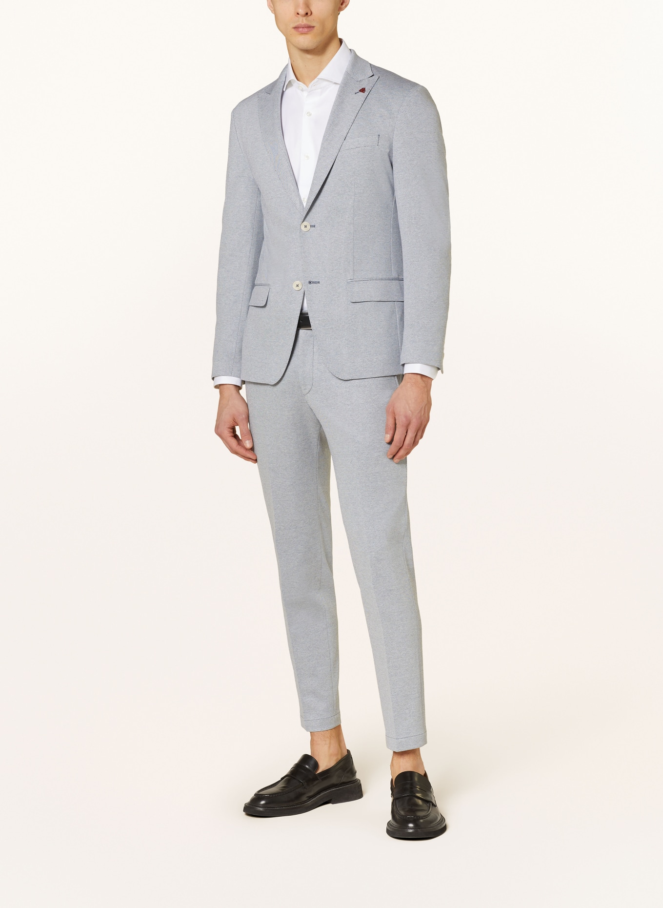 Roy Robson Suit jacket slim fit in jersey, Color: A450 LIGHT/PASTEL BLUE (Image 2)