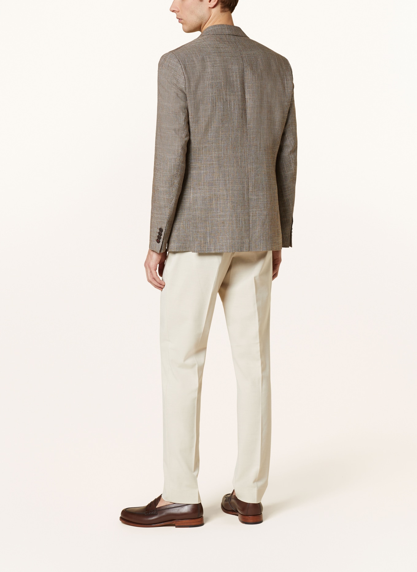 Roy Robson Tailored jacket extra slim fit with linen, Color: BROWN (Image 3)