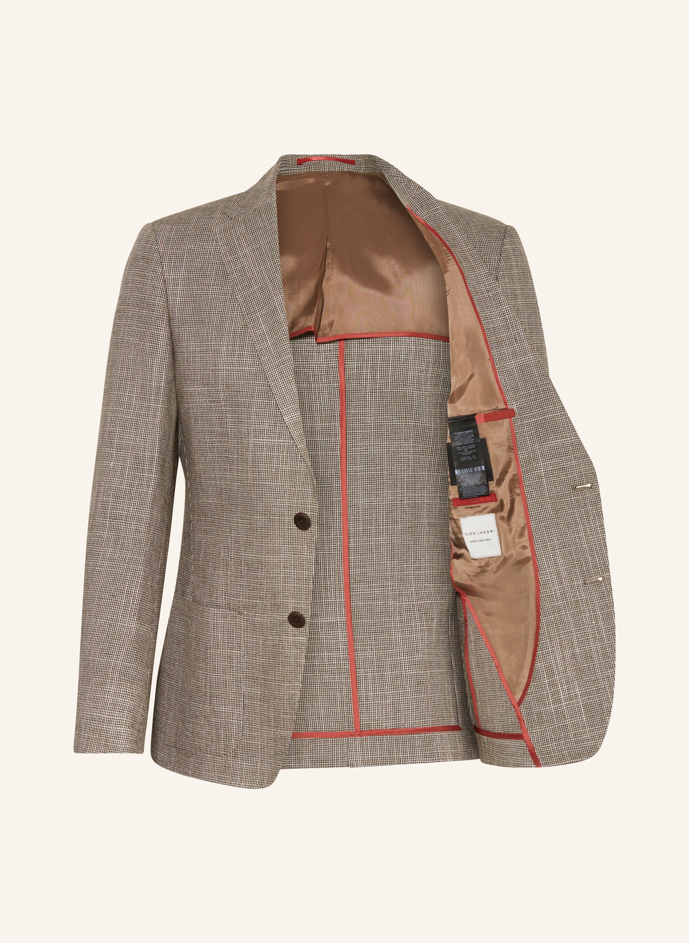 Roy Robson Tailored jacket extra slim fit with linen, Color: BROWN (Image 4)