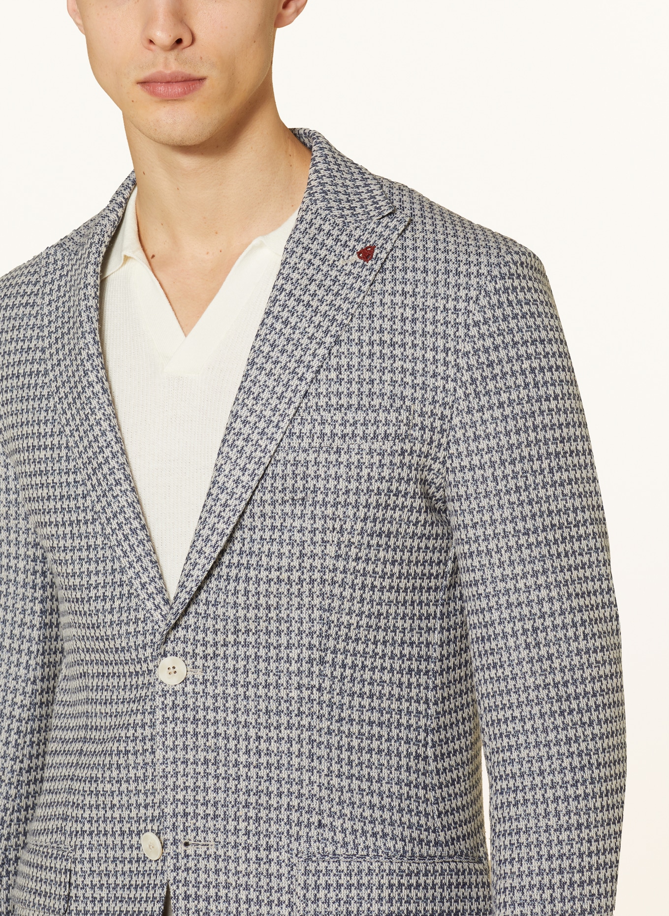 Roy Robson Jersey jacket slim fit, Color: G450 LIGHT/PASTEL BLUE (Image 5)