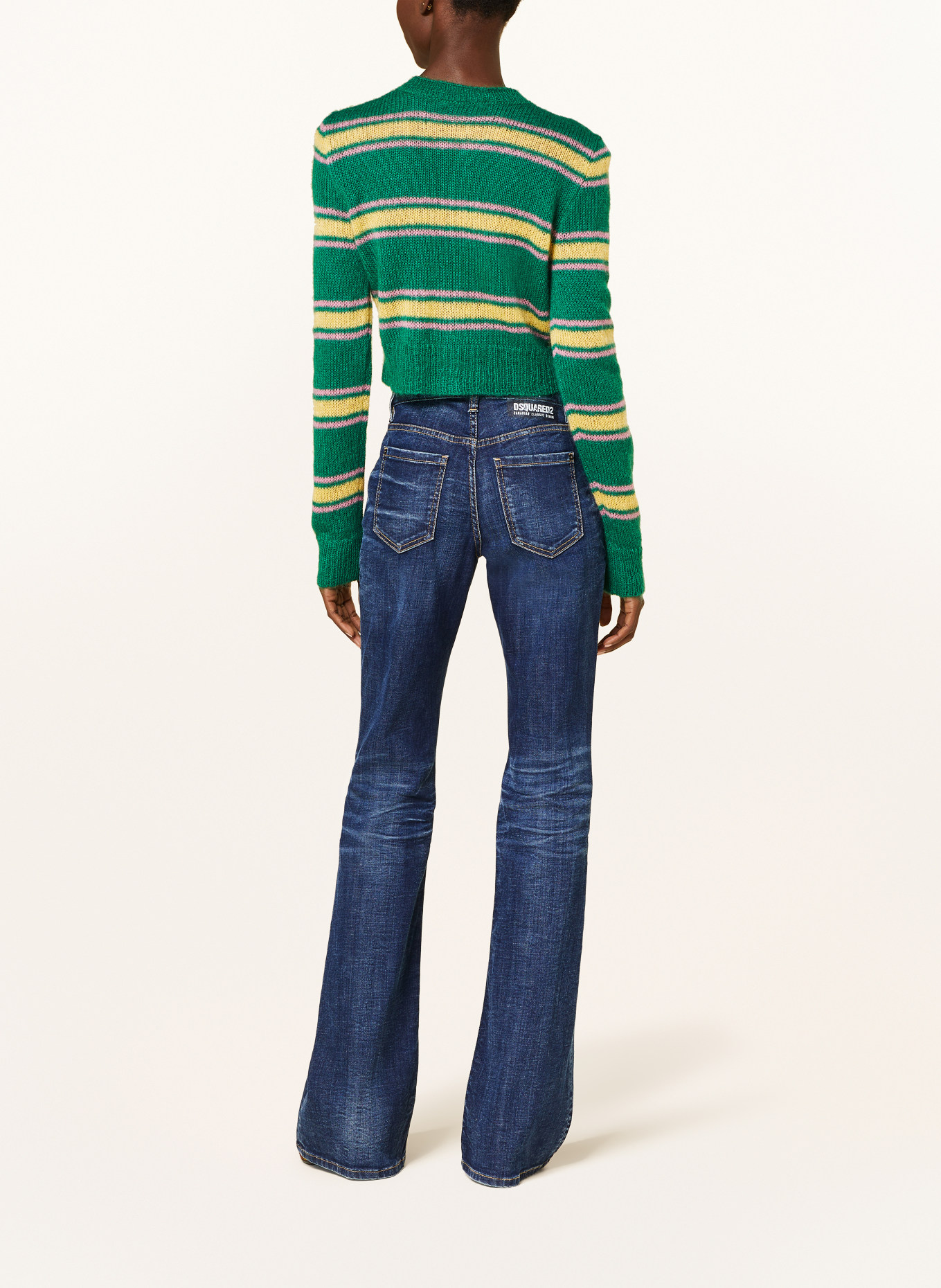 DSQUARED2 Cardigan, Color: GREEN/ PINK/ LIGHT YELLOW (Image 3)