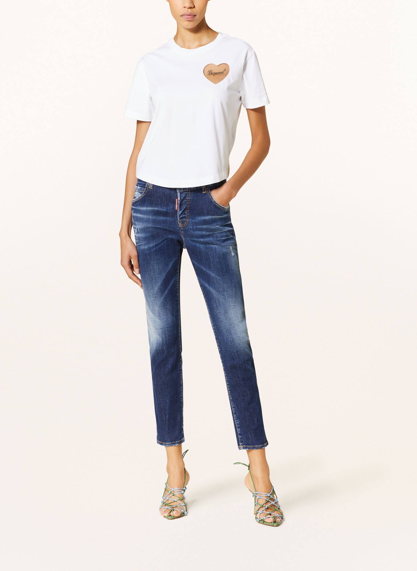 DSQUARED2 Skinny jeans COOL GIRL, Color: 470 NAVY BLUE (Image 2)