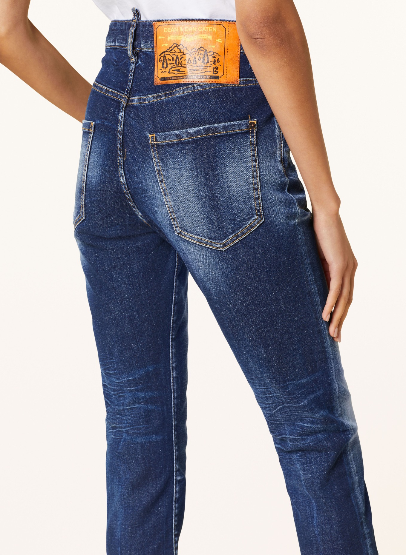 DSQUARED2 Skinny jeans COOL GIRL, Color: 470 NAVY BLUE (Image 5)
