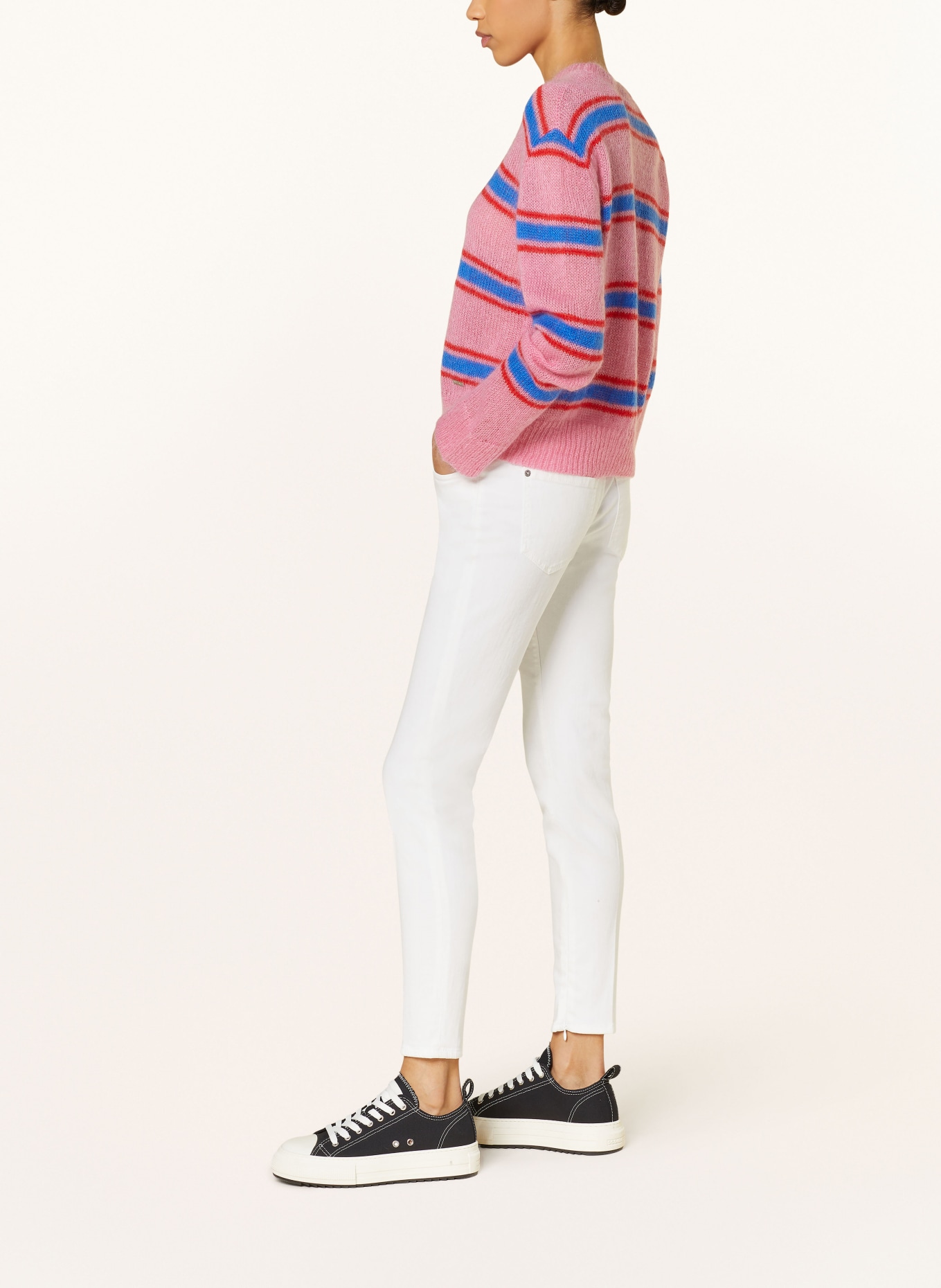 DSQUARED2 Skinny jeans TWIGGY, Color: WHITE (Image 4)