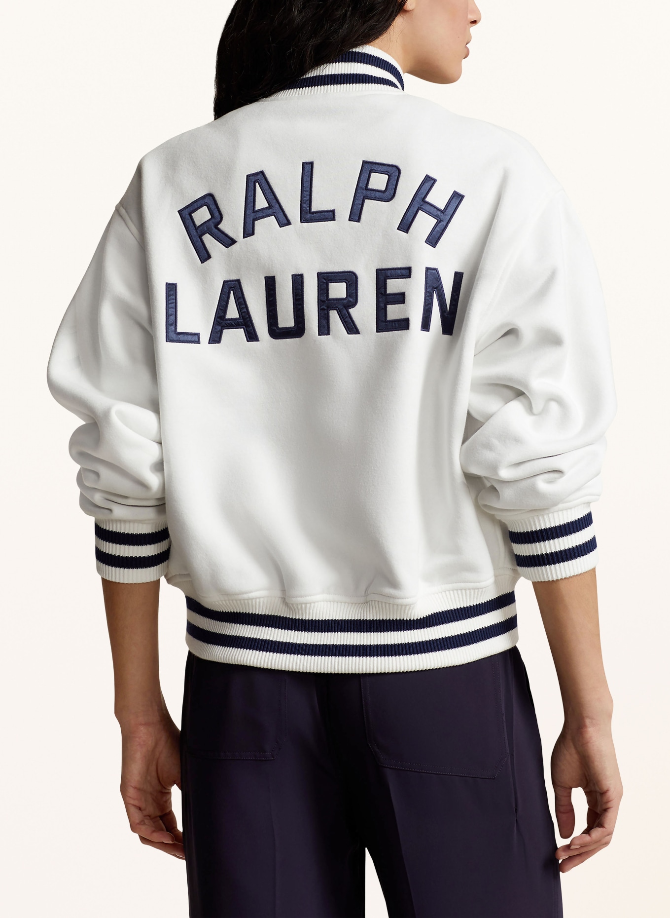 POLO RALPH LAUREN Reversible college jacket, Color: WHITE (Image 3)