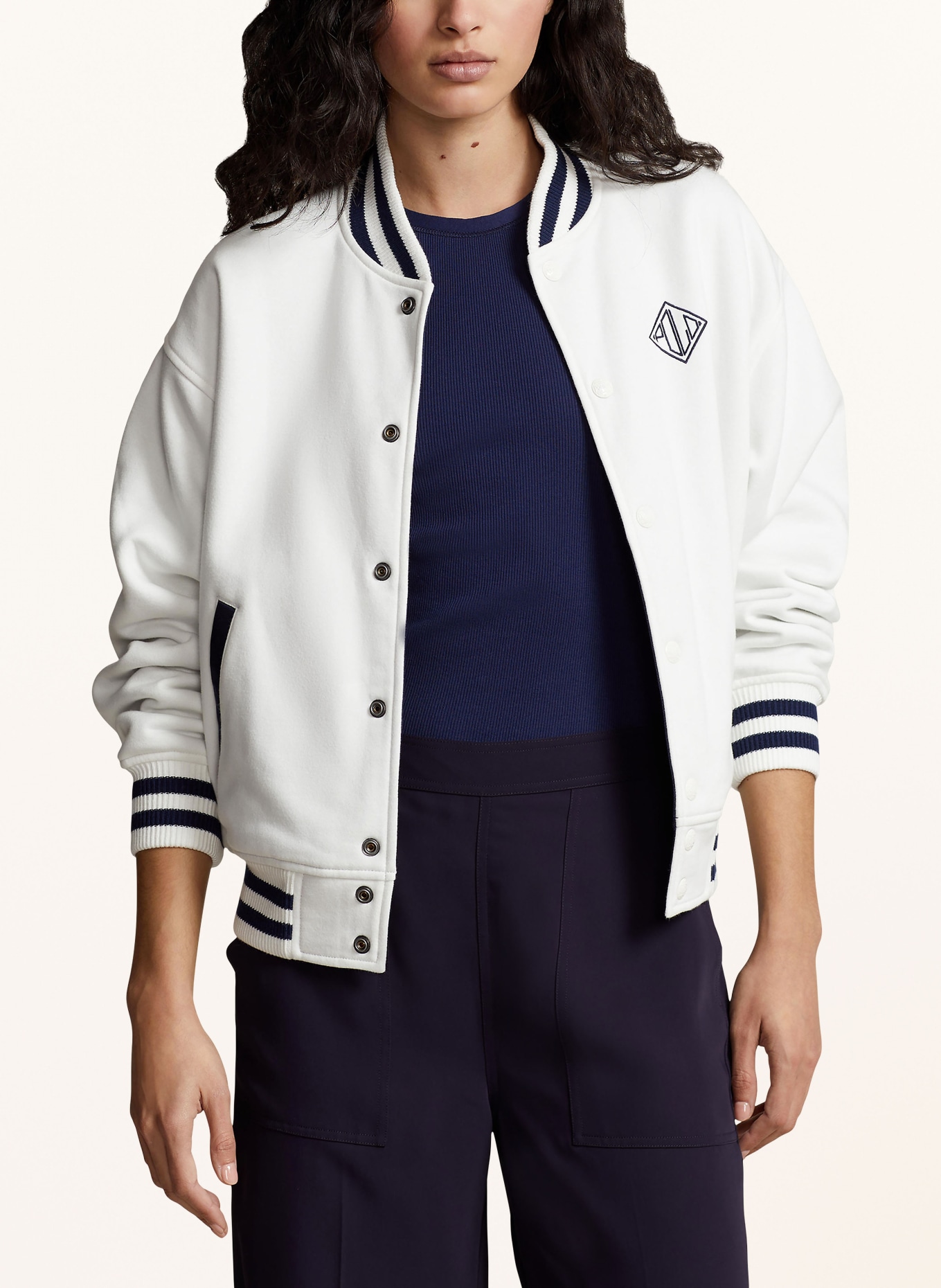 POLO RALPH LAUREN Reversible college jacket, Color: WHITE (Image 4)
