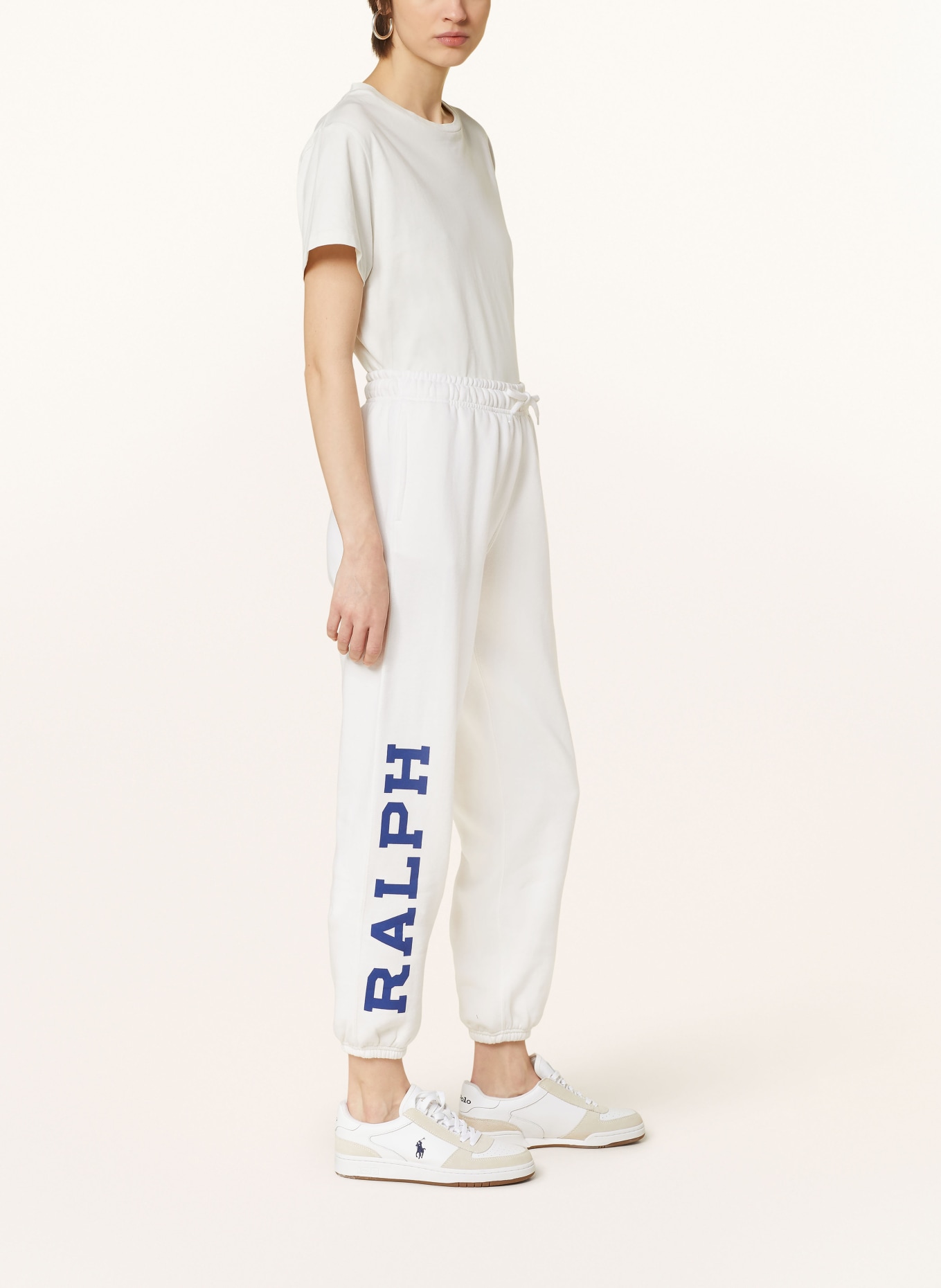 POLO RALPH LAUREN Sweatpants, Color: WHITE/ BLUE (Image 4)