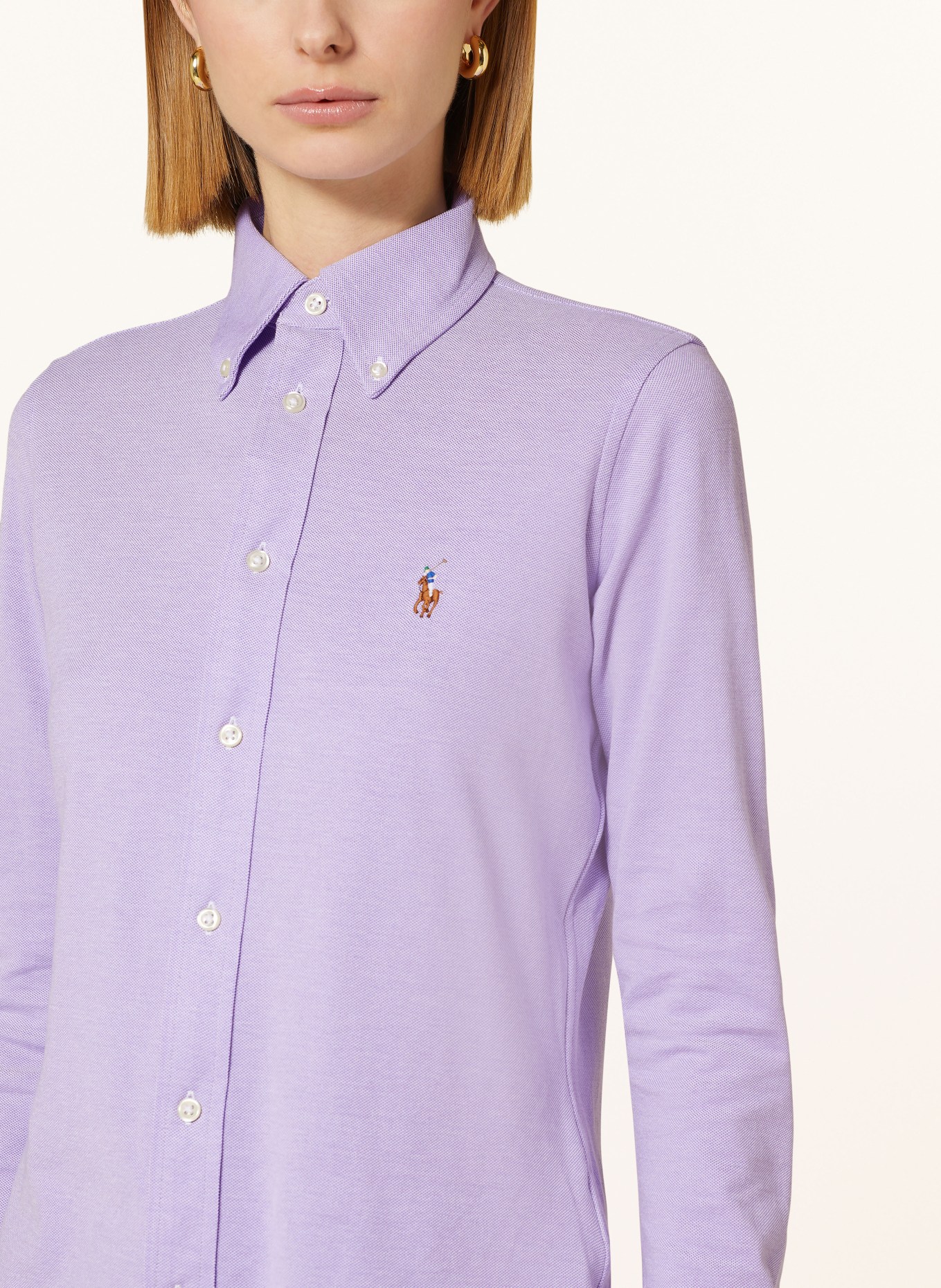 POLO RALPH LAUREN Košilová halenka: SVĚTLE FIALOVÁ