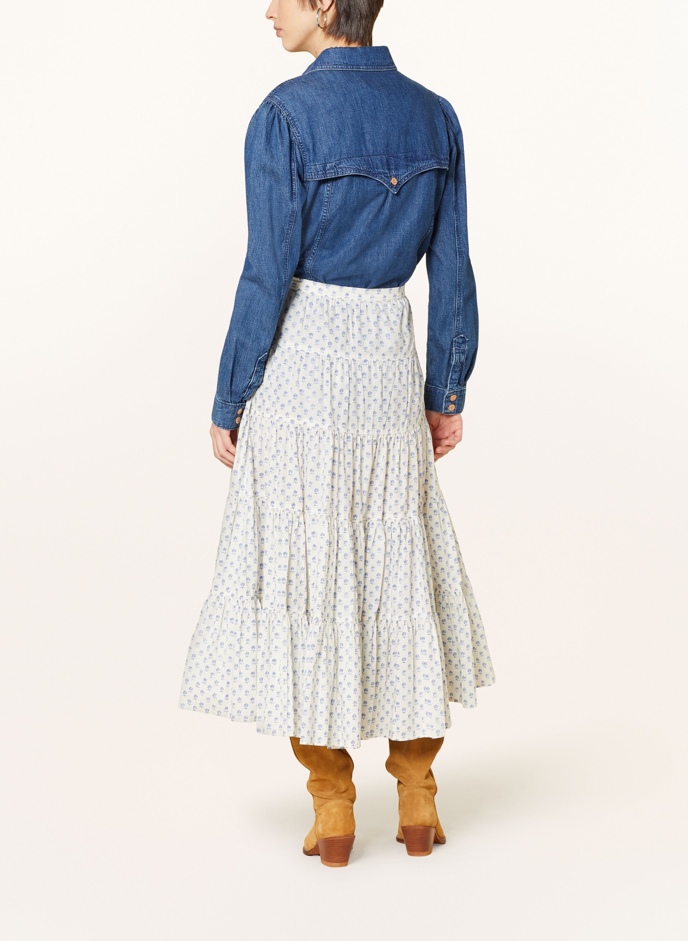 POLO RALPH LAUREN Skirt, Color: WHITE/ BLUE (Image 3)