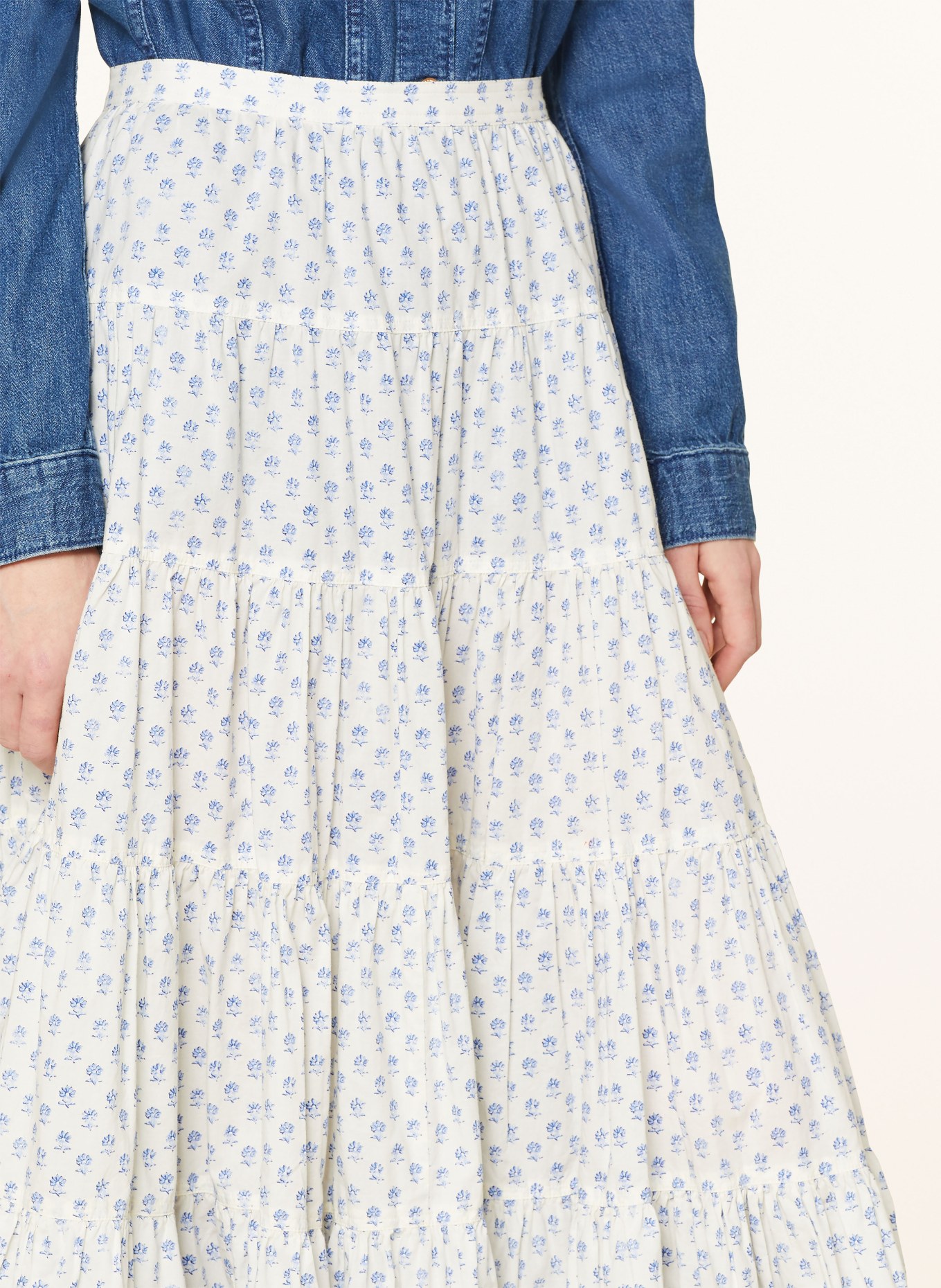 POLO RALPH LAUREN Skirt, Color: WHITE/ BLUE (Image 4)