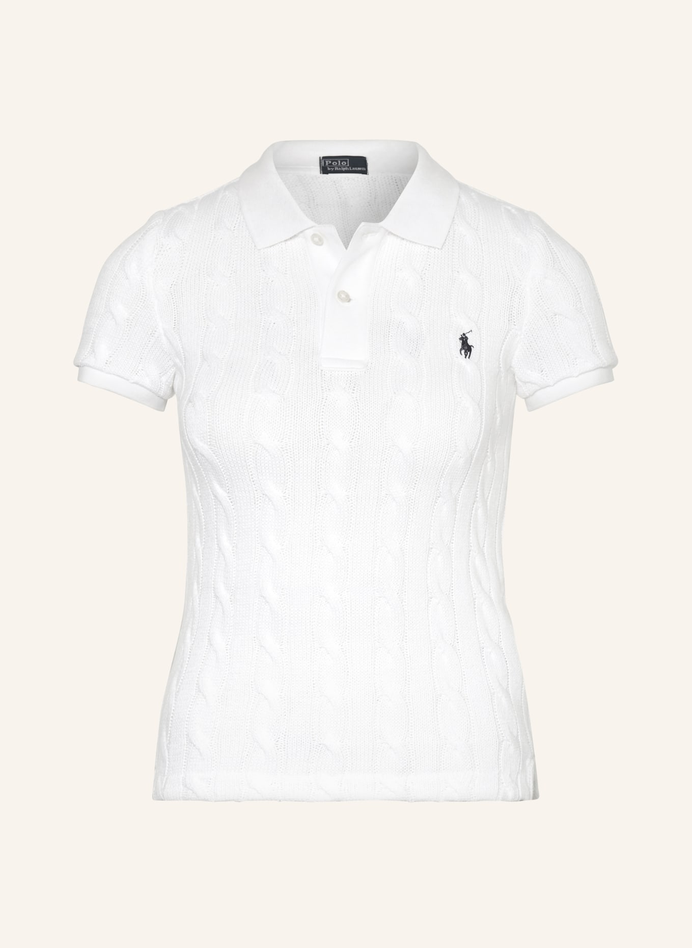 POLO RALPH LAUREN Knitted polo shirt, Color: WHITE (Image 1)