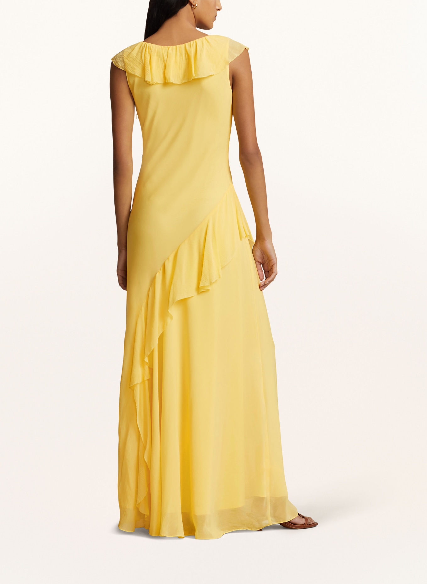 POLO RALPH LAUREN Dress with frills, Color: YELLOW (Image 3)
