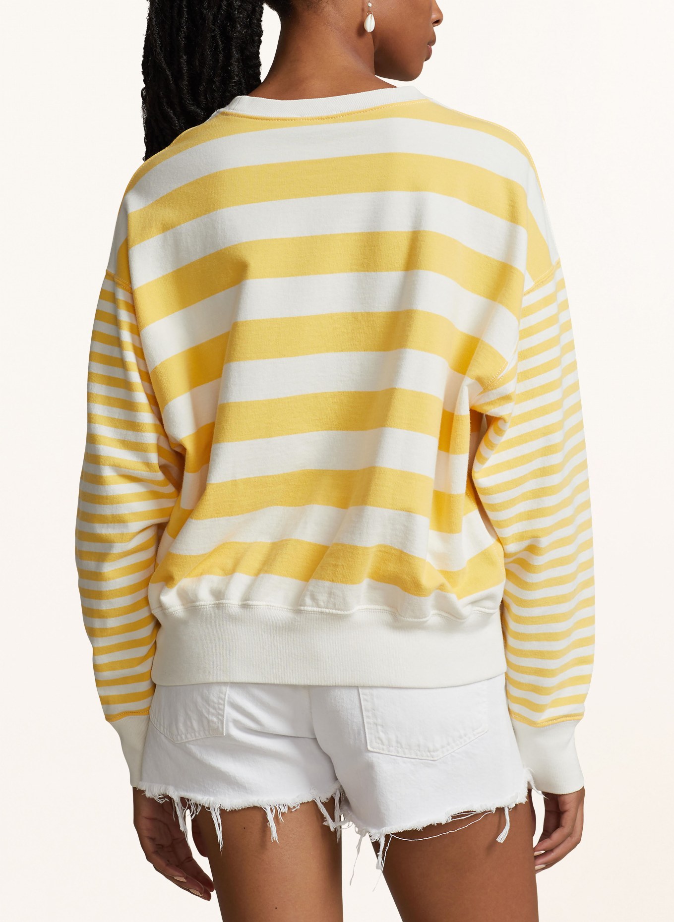 POLO RALPH LAUREN Sweatshirt, Color: YELLOW/ WHITE (Image 3)