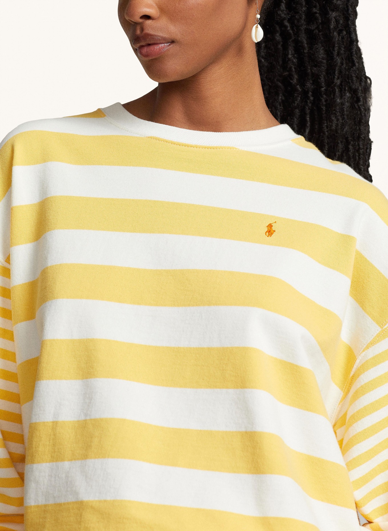 POLO RALPH LAUREN Sweatshirt, Color: YELLOW/ WHITE (Image 4)