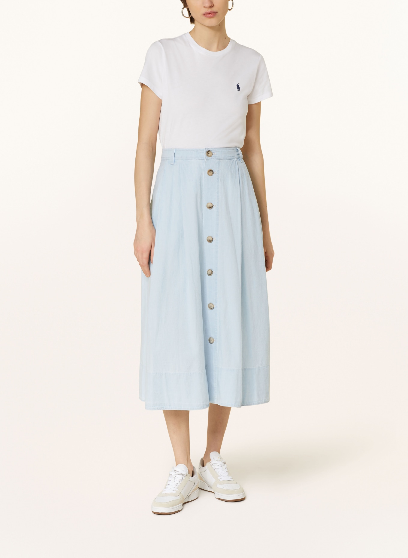 POLO RALPH LAUREN Denim skirt, Color: LIGHT BLUE (Image 2)