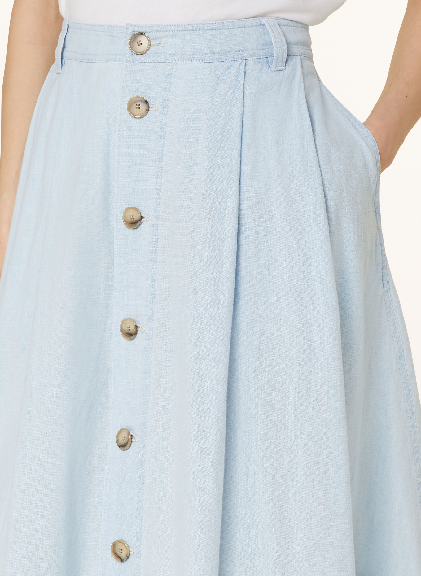 POLO RALPH LAUREN Denim skirt, Color: LIGHT BLUE (Image 4)