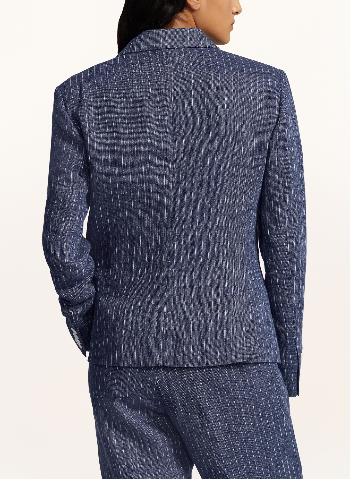 POLO RALPH LAUREN Linen blazer, Color: DARK BLUE/ WHITE (Image 3)