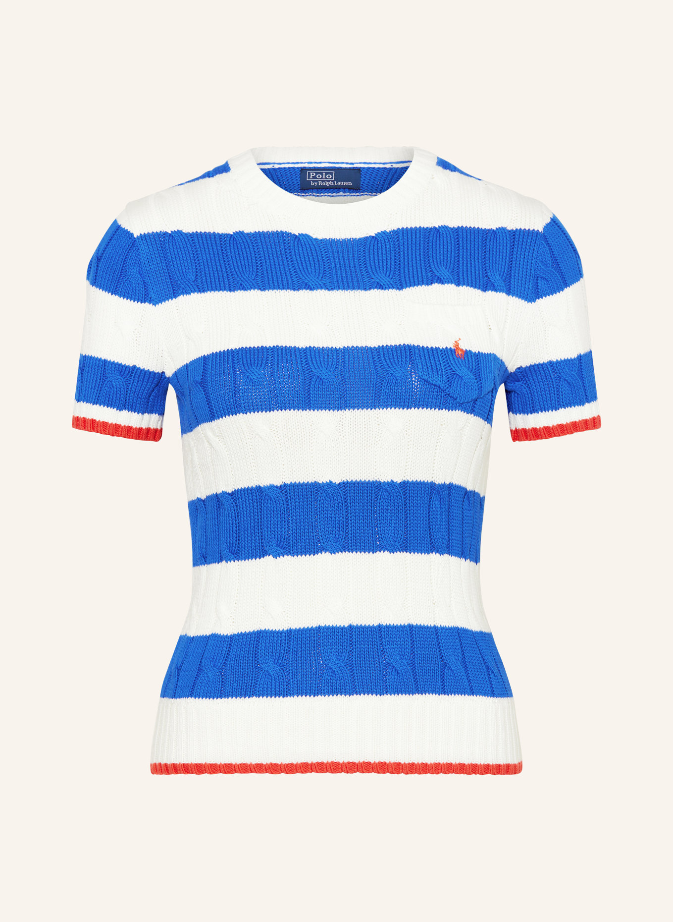POLO RALPH LAUREN Knit shirt, Color: WHITE/ BLUE/ RED (Image 1)