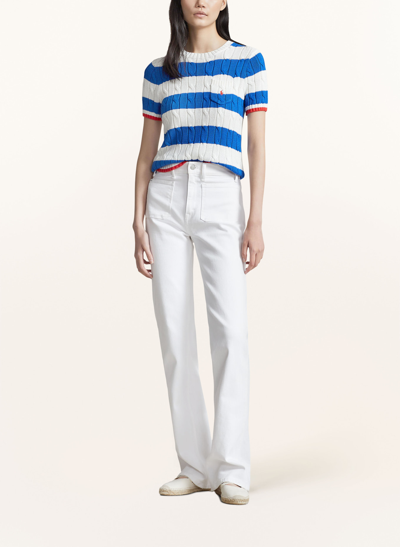 POLO RALPH LAUREN Knit shirt, Color: WHITE/ BLUE/ RED (Image 2)