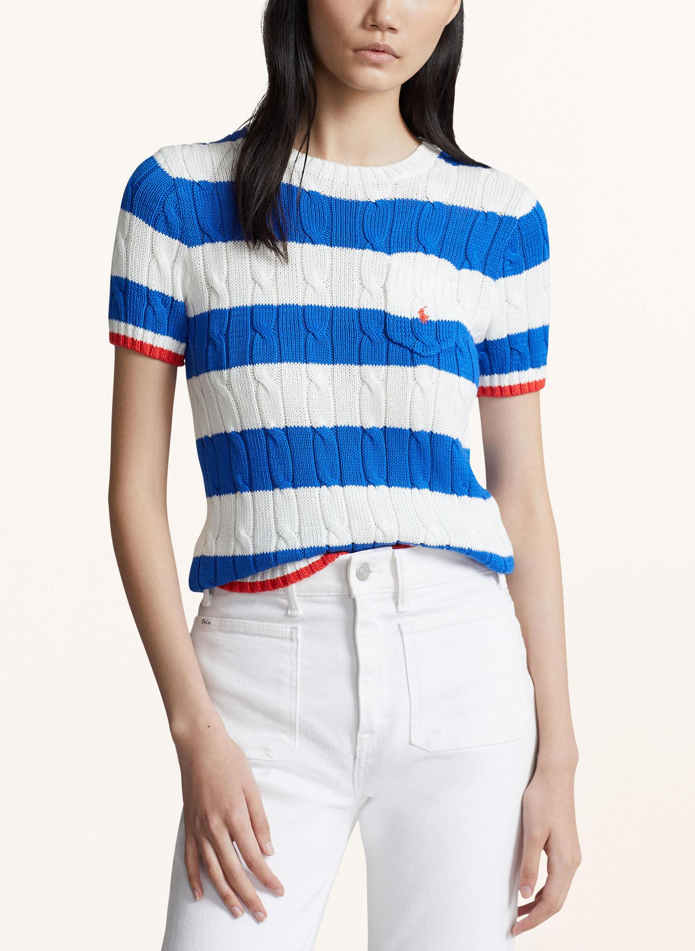 POLO RALPH LAUREN Knit shirt, Color: WHITE/ BLUE/ RED (Image 4)