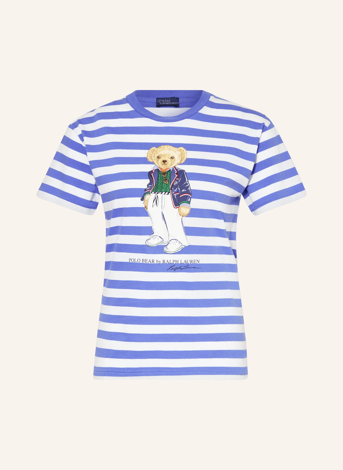 POLO RALPH LAUREN T-shirt, Color: WHITE/ BLUE/ GREEN (Image 1)
