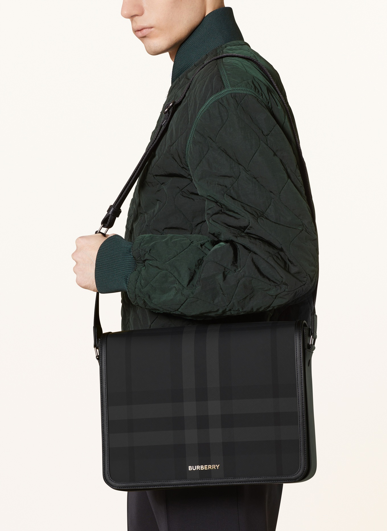 BURBERRY Crossbody bag ALFRED, Color: DARK GRAY/ GRAY (Image 4)