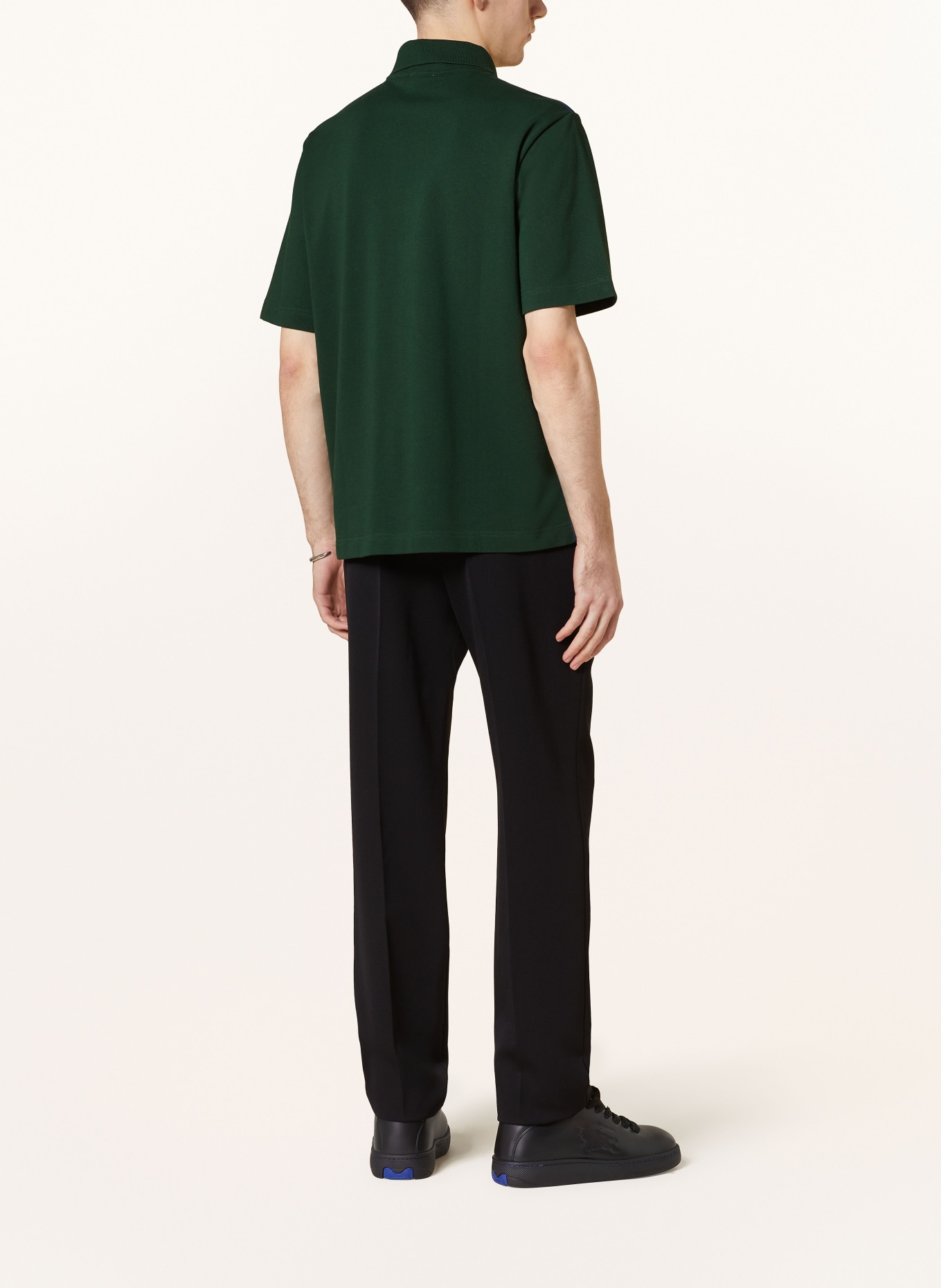 Burberry green 2025 polo shirt