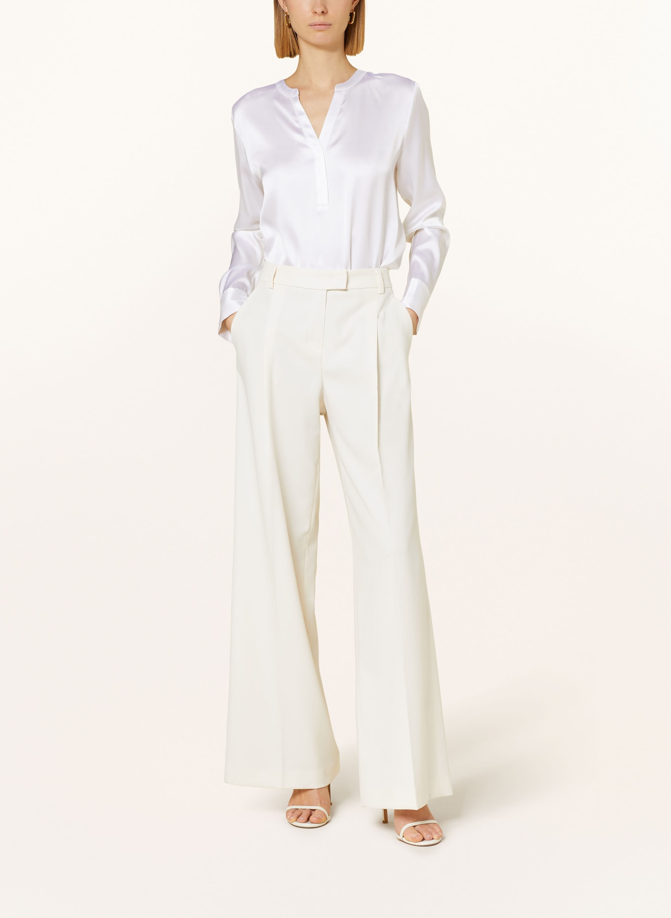 HERZEN'S ANGELEGENHEIT Shirt blouse in silk, Color: WHITE (Image 2)