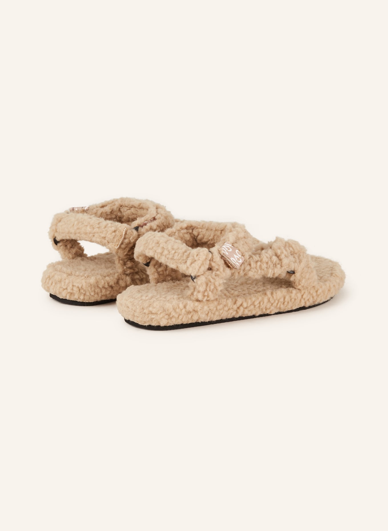 ARIZONA LOVE Sandals TREKKY with teddy, Color: BEIGE (Image 2)