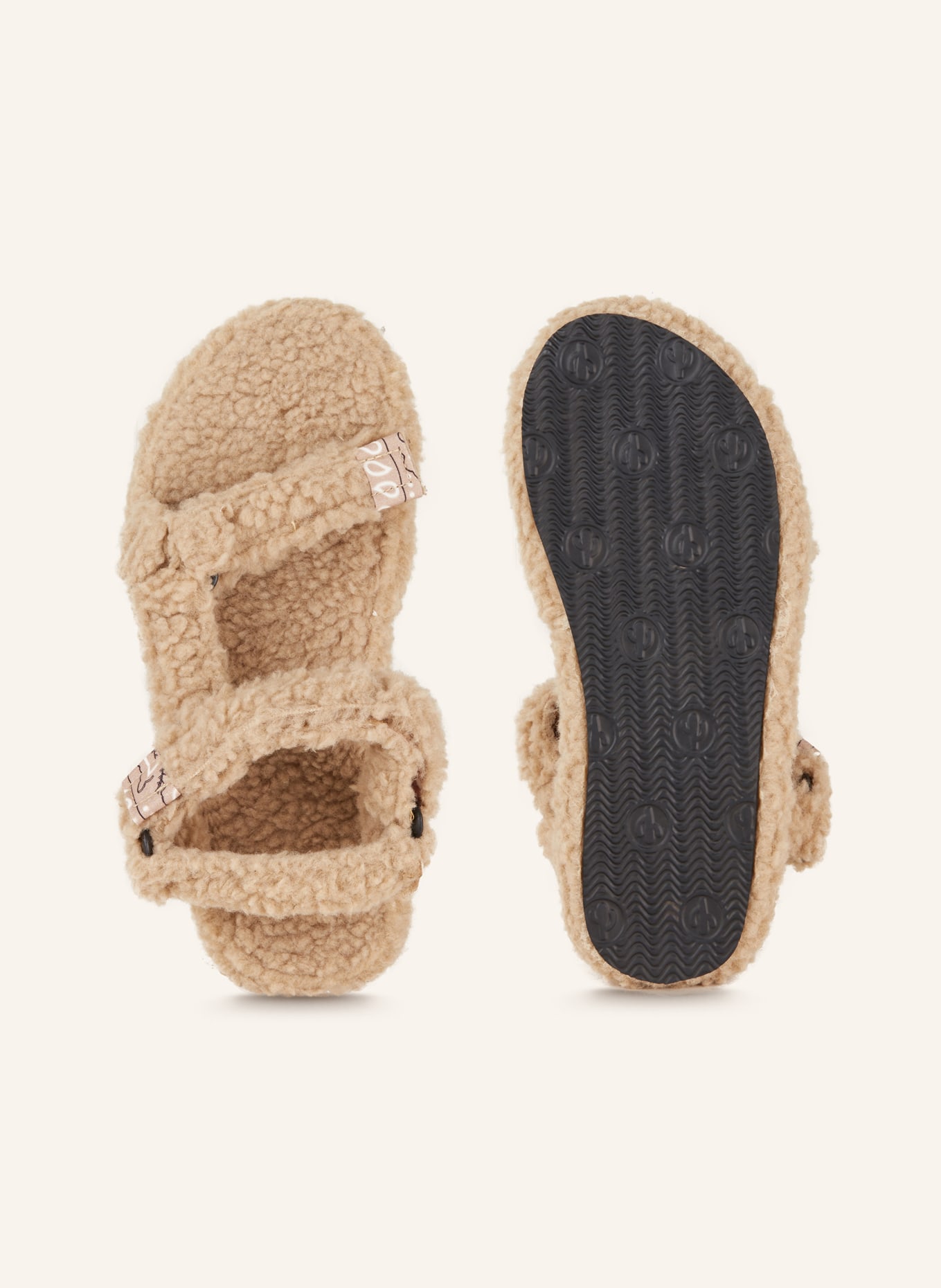ARIZONA LOVE Sandals TREKKY with teddy, Color: BEIGE (Image 5)