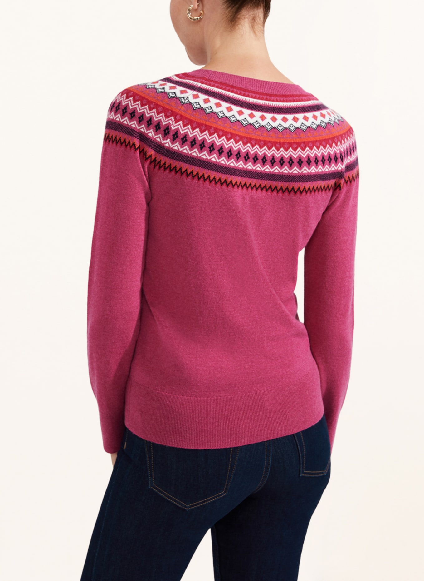 HOBBS Sweater GRETA, Color: PINK/ ECRU/ BLACK (Image 3)