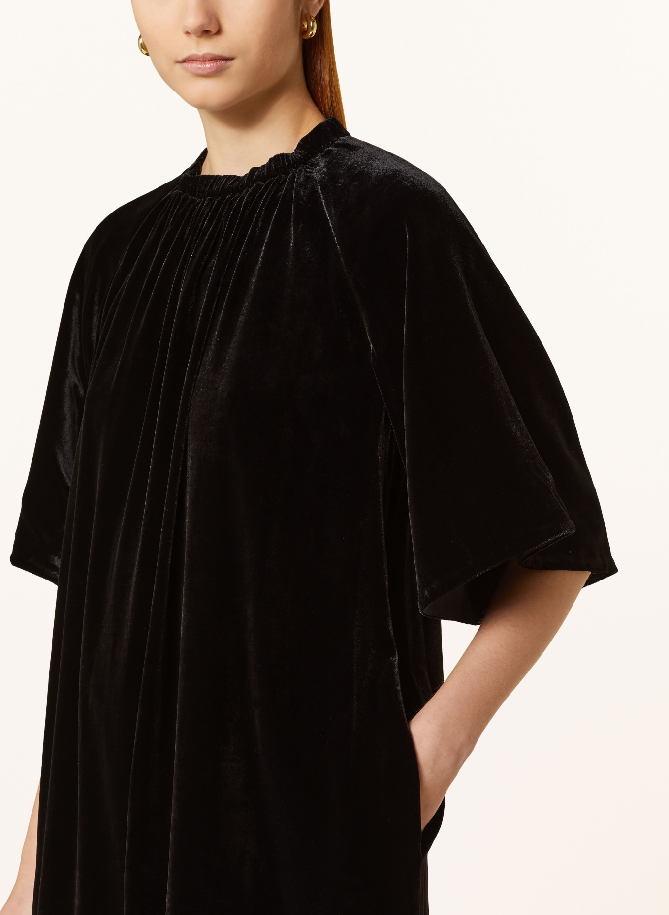 COS Velvet dress, Color: BLACK (Image 4)