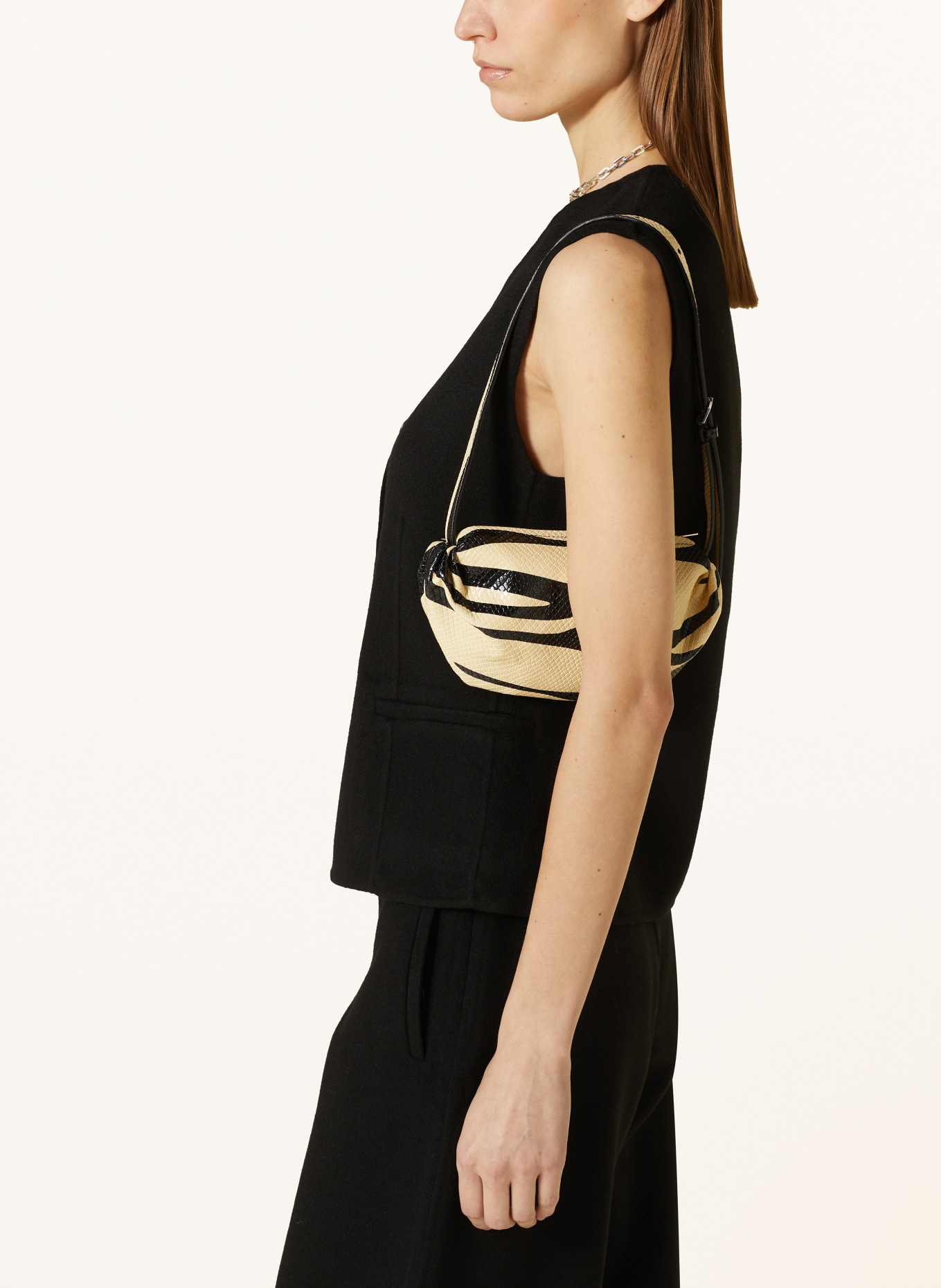 COS Shoulder bag, Color: BEIGE/ BLACK (Image 4)