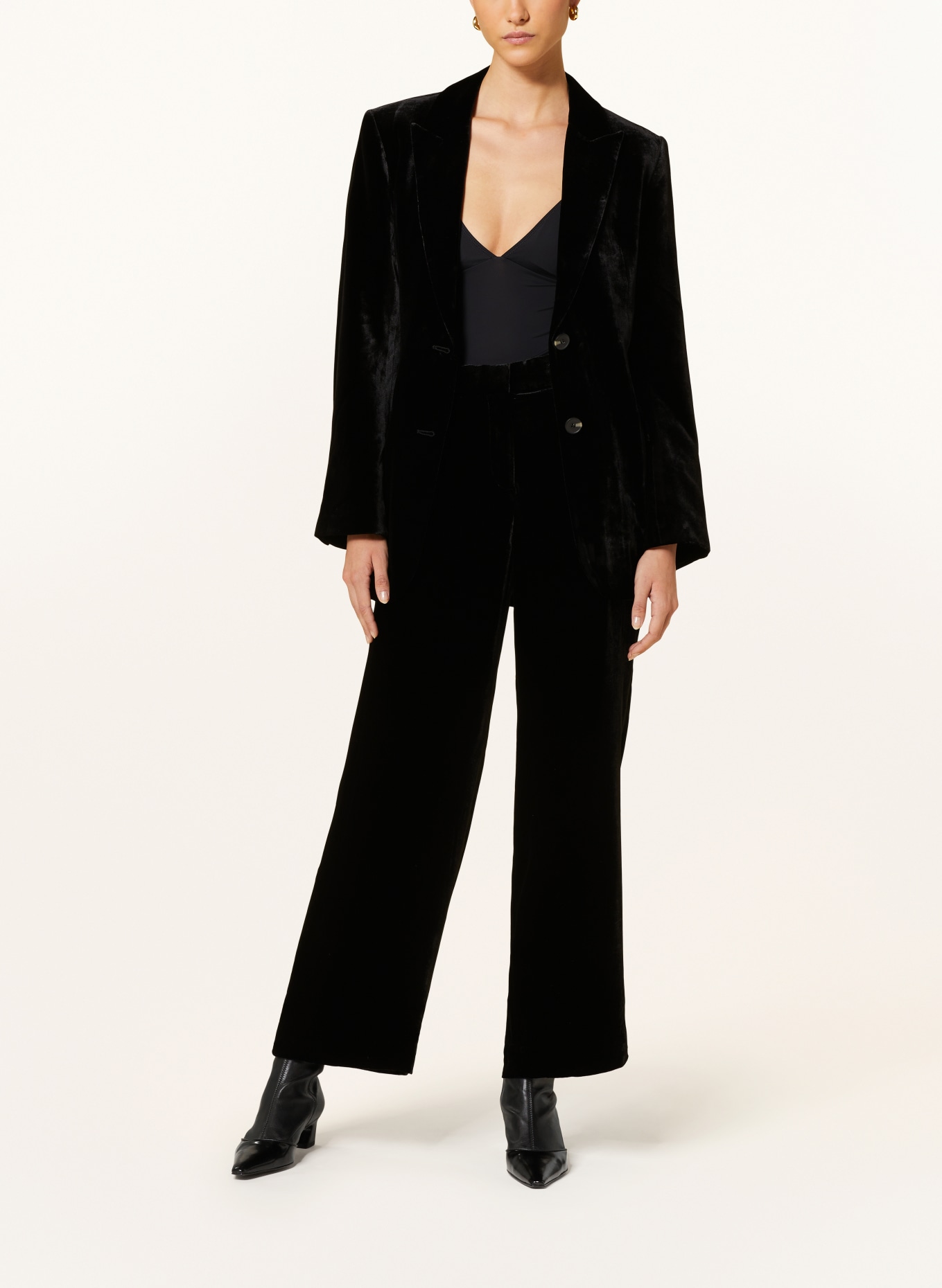 COS Velvet blazer, Color: BLACK (Image 2)