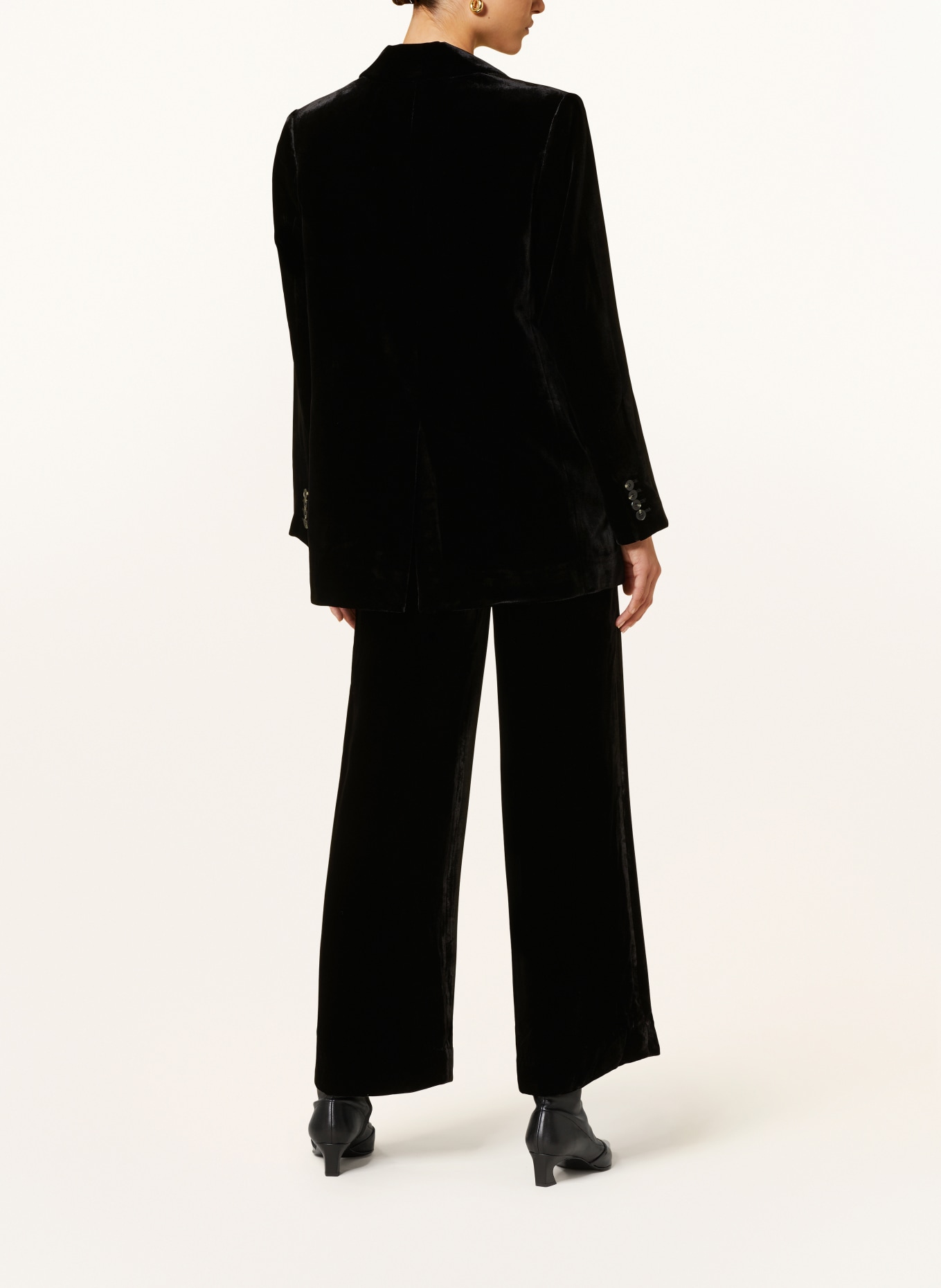 COS Velvet blazer, Color: BLACK (Image 3)