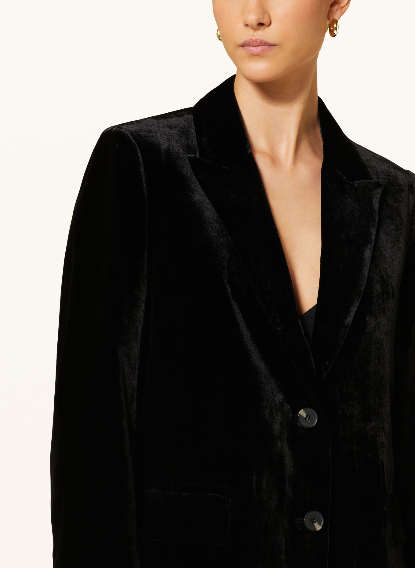 COS Velvet blazer, Color: BLACK (Image 4)