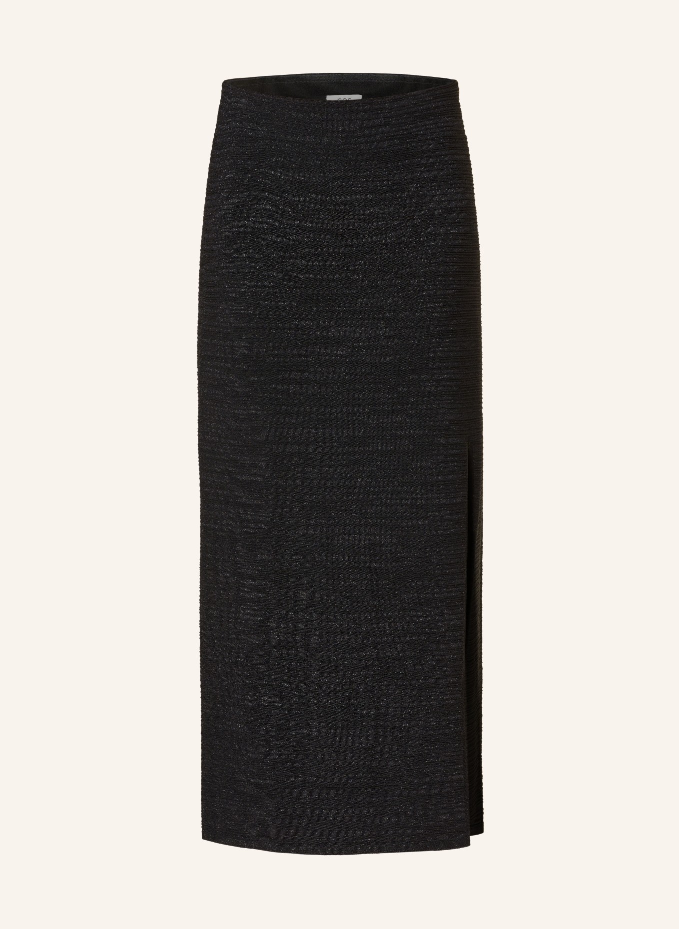 COS Skirt with glitter thread, Color: BLACK (Image 1)