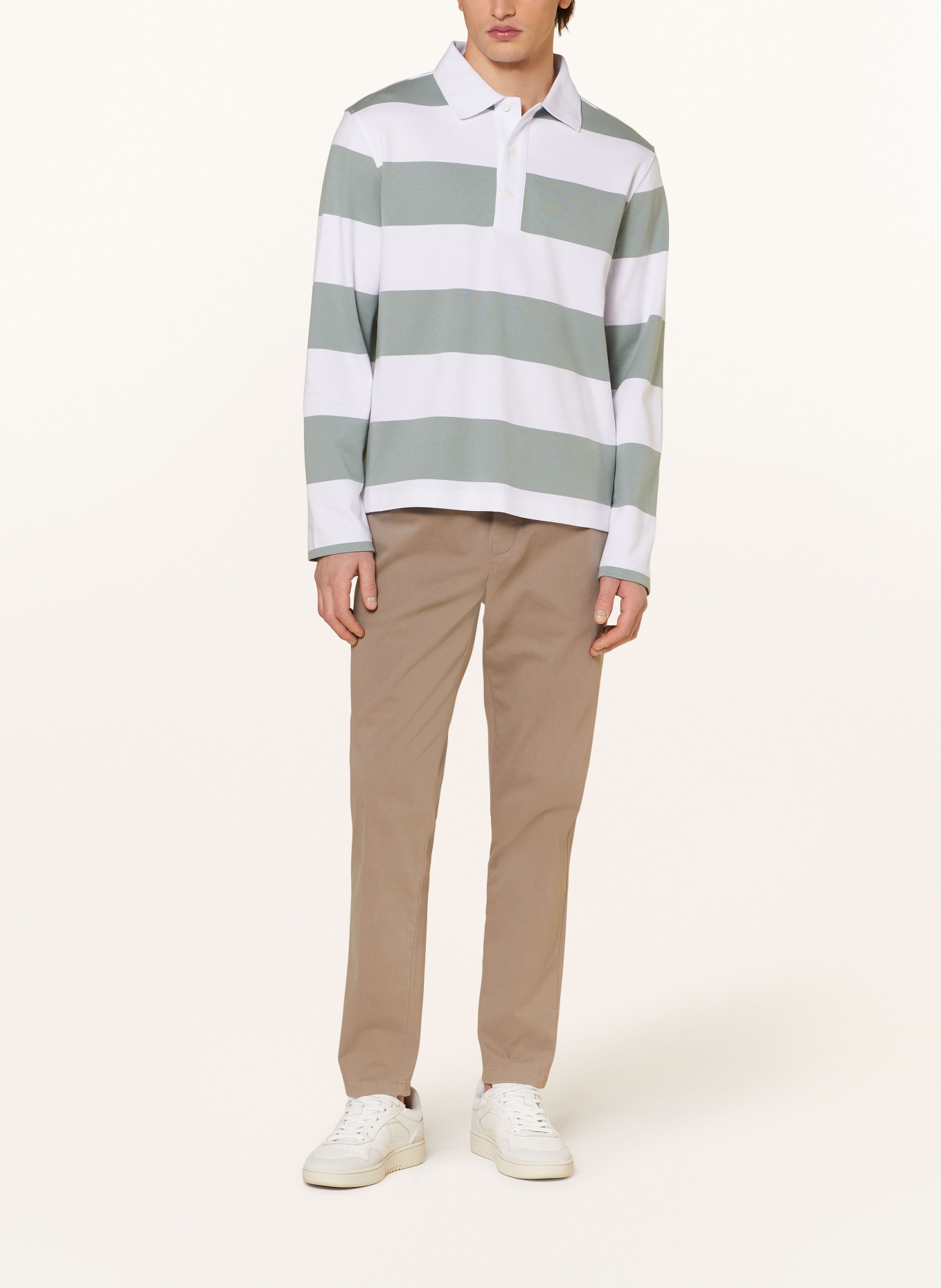 PAUL Rugbyshirt: GRÜN / WEISS