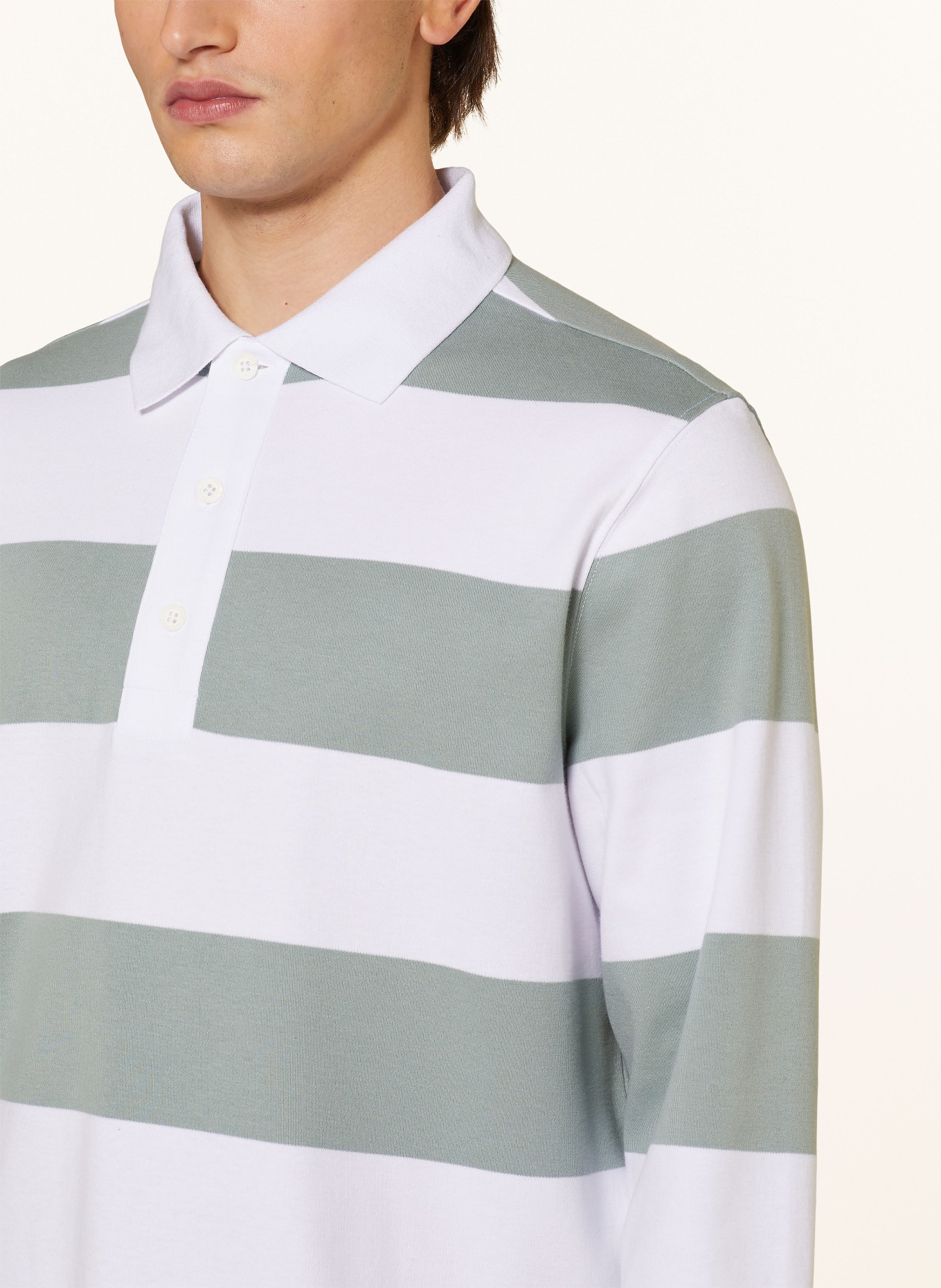 PAUL Rugbyshirt: GRÜN / WEISS